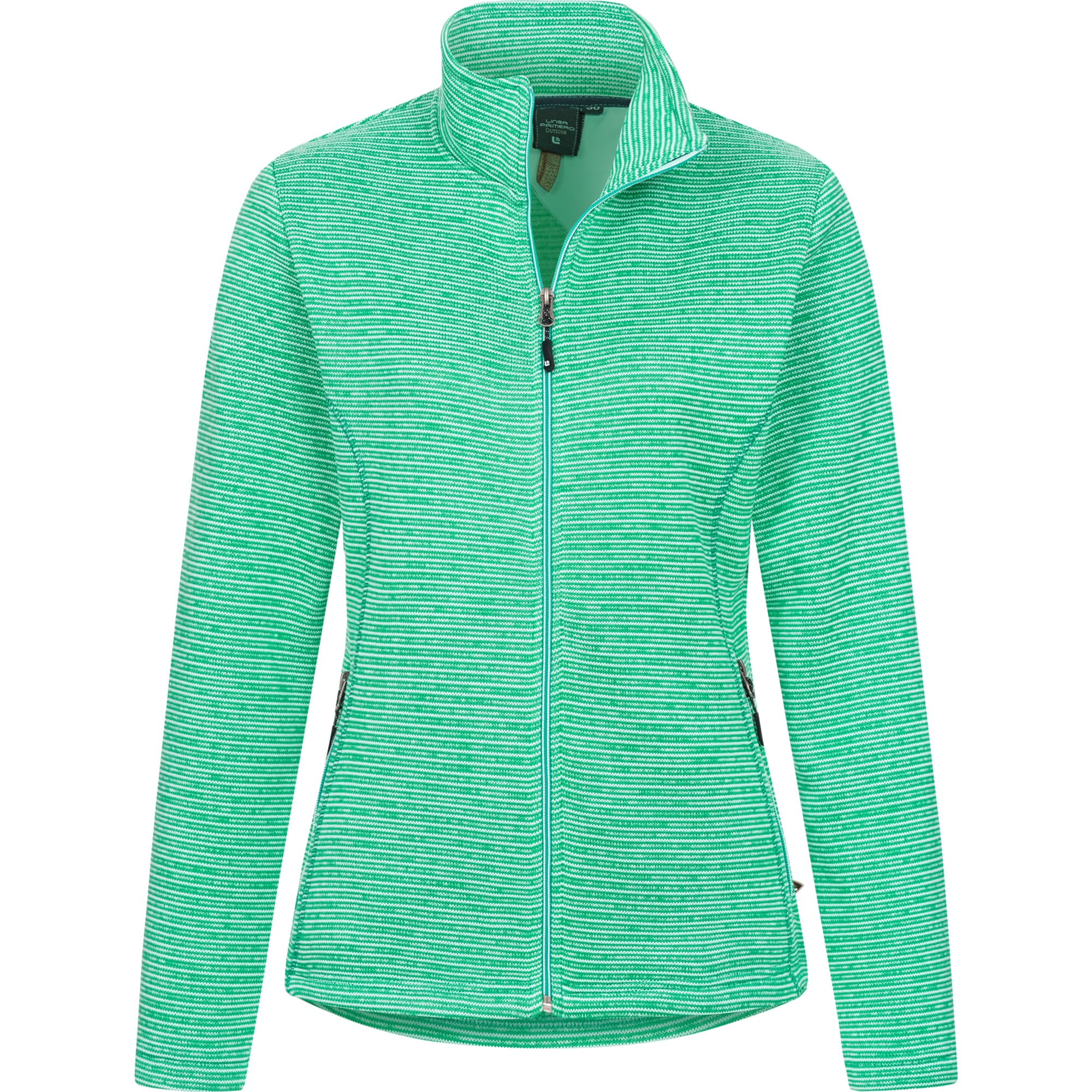 Image of DEPROC Active Strickfleecejacke "CALEDONIA WOMEN" mit Kapuze Kontrastreissverschluss
