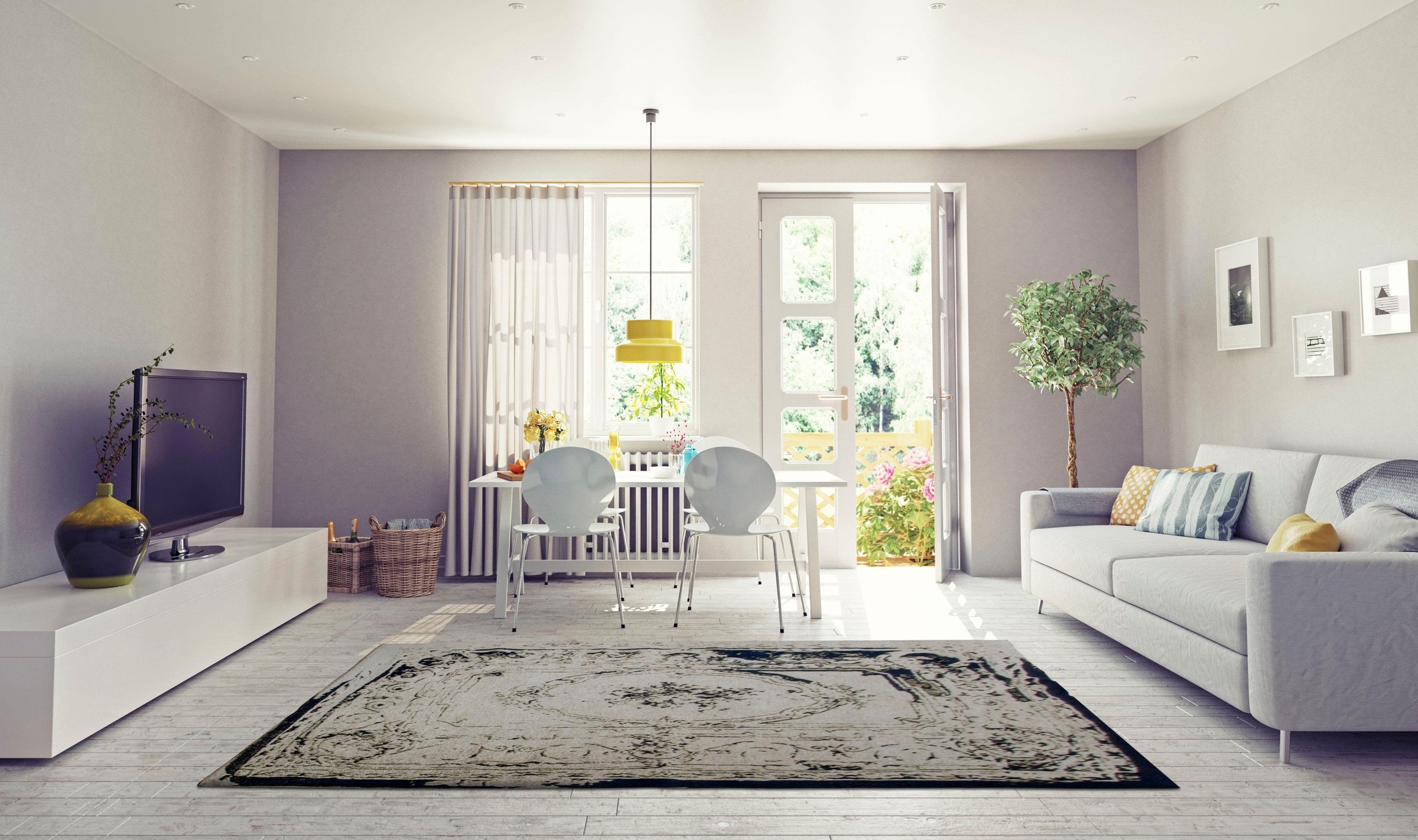 Home affaire Teppich »Hugo«, rechteckig, Wohnzimmer