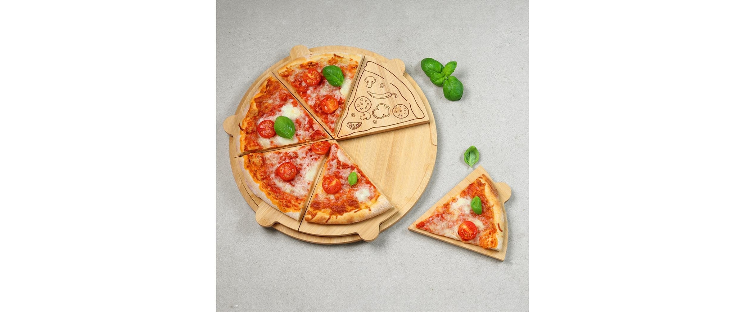 KESPER® Schneidebrett »Pizzateller 36 cm x 36 cm«