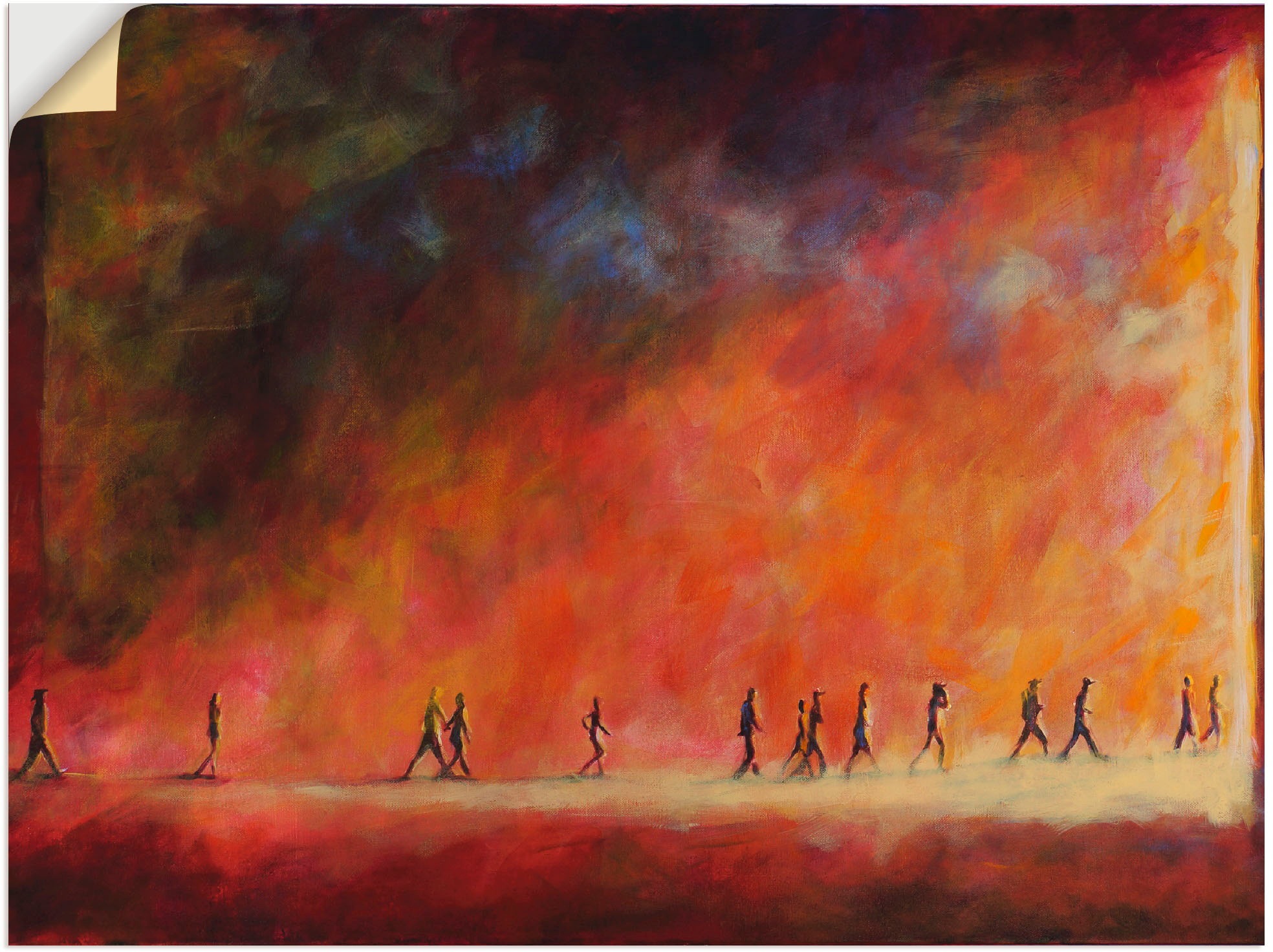 Image of Artland Wandbild »Dem Licht entgegen«, Gruppen & Familien, (1 St.), in vielen Grössen & Produktarten -Leinwandbild, Poster, Wandaufkleber / Wandtattoo auch für Badezimmer geeignet bei Ackermann Versand Schweiz