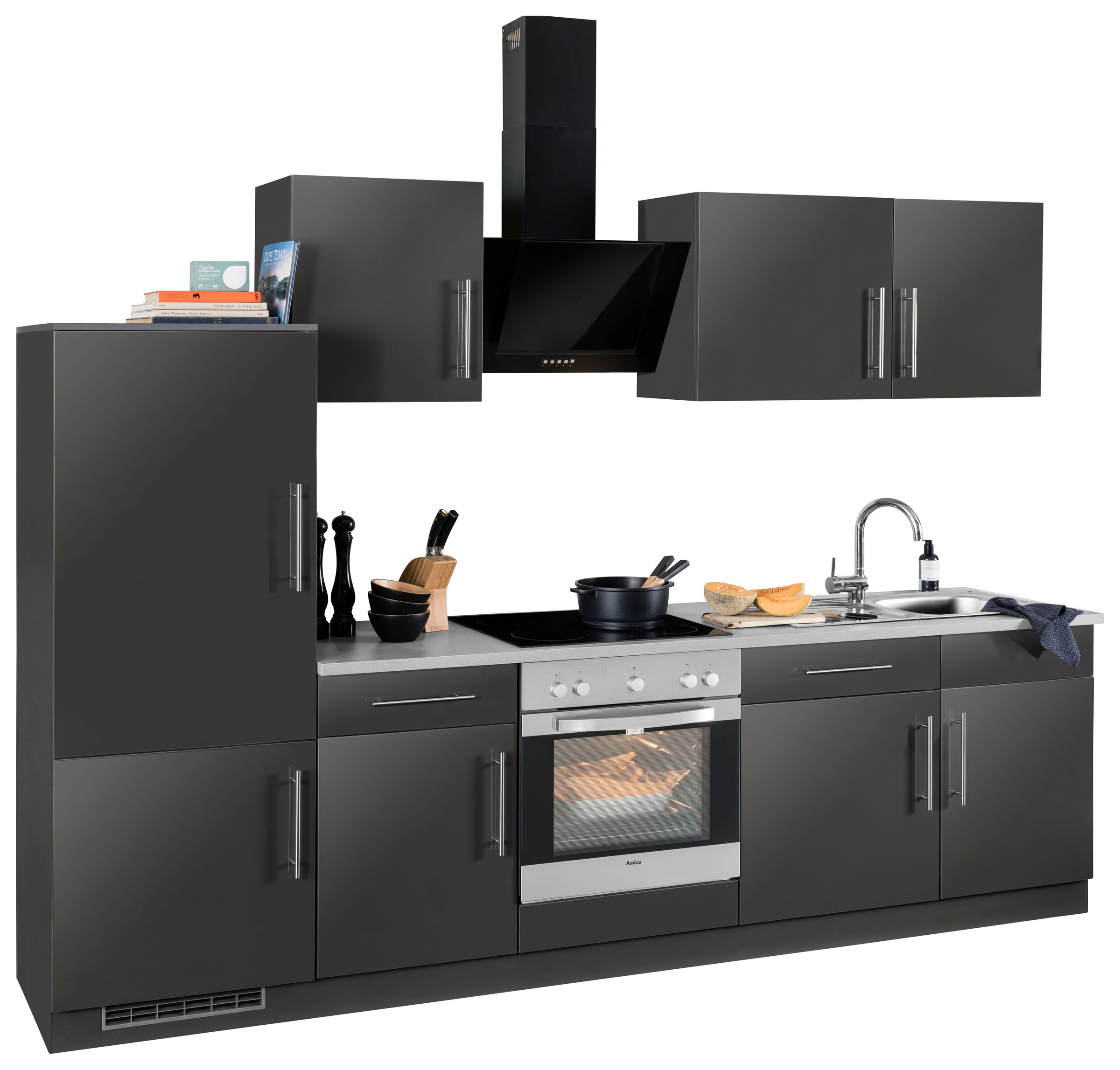 wiho Küchen Küchenzeile »Cali«, ohne E-Geräte, Breite 280 cm