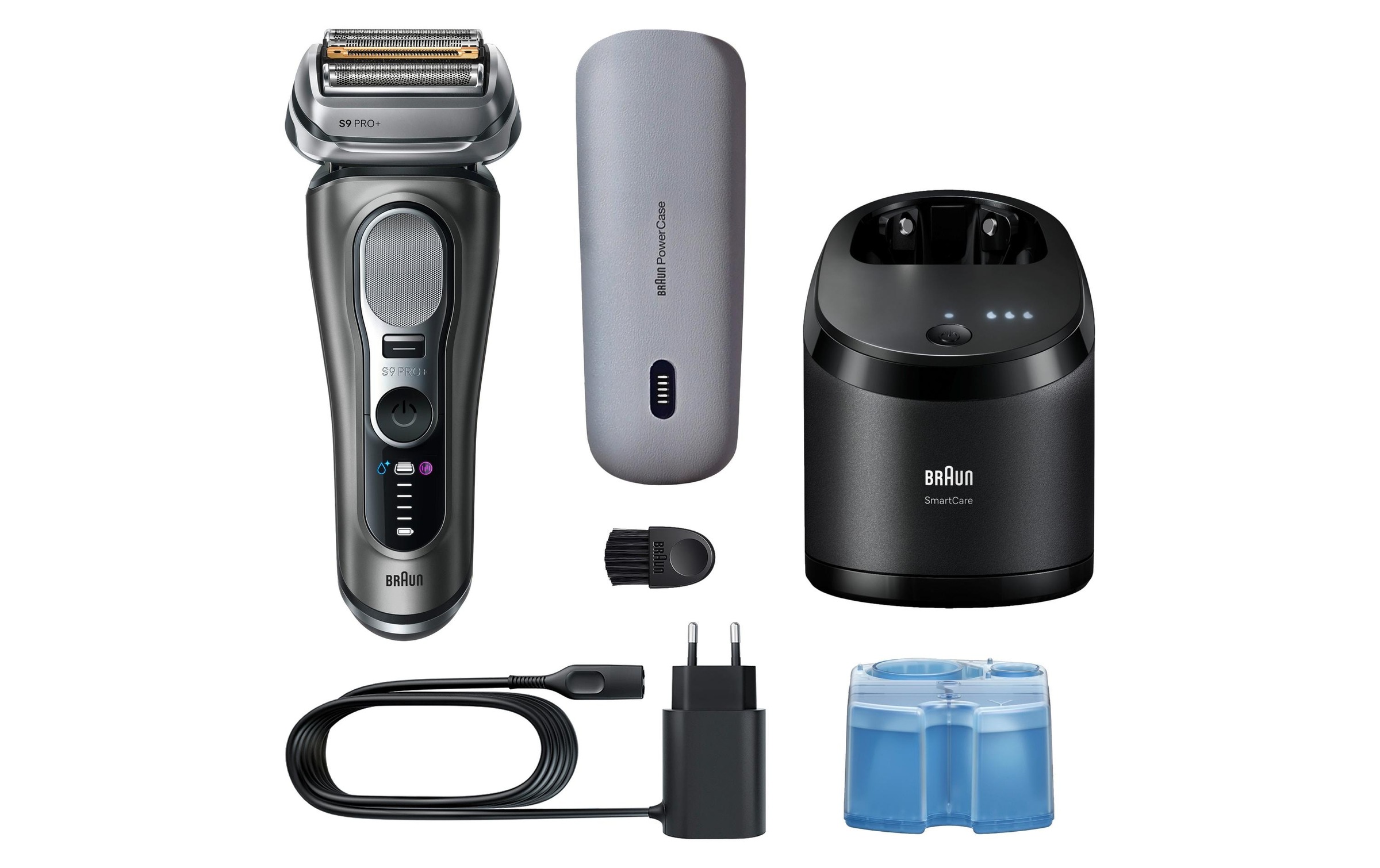 Image of Braun Elektrogesichtshaarentferner "Series 9 Pro+ 9675cc" Reinigungsstation