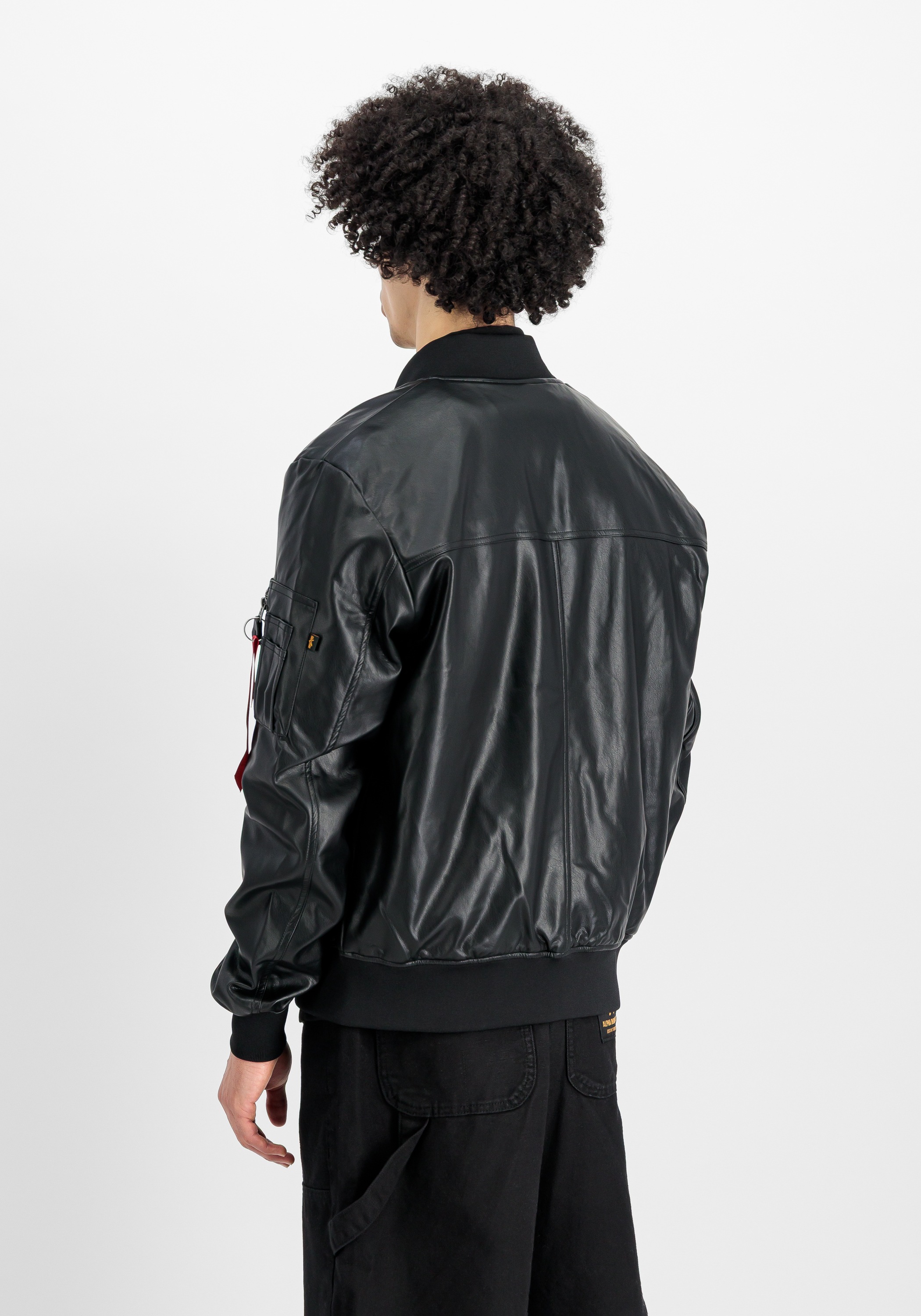 Alpha Industries Lederjacke »Alpha Industries Men - Bomber Jackets MA-1 VF Vegan Leather«