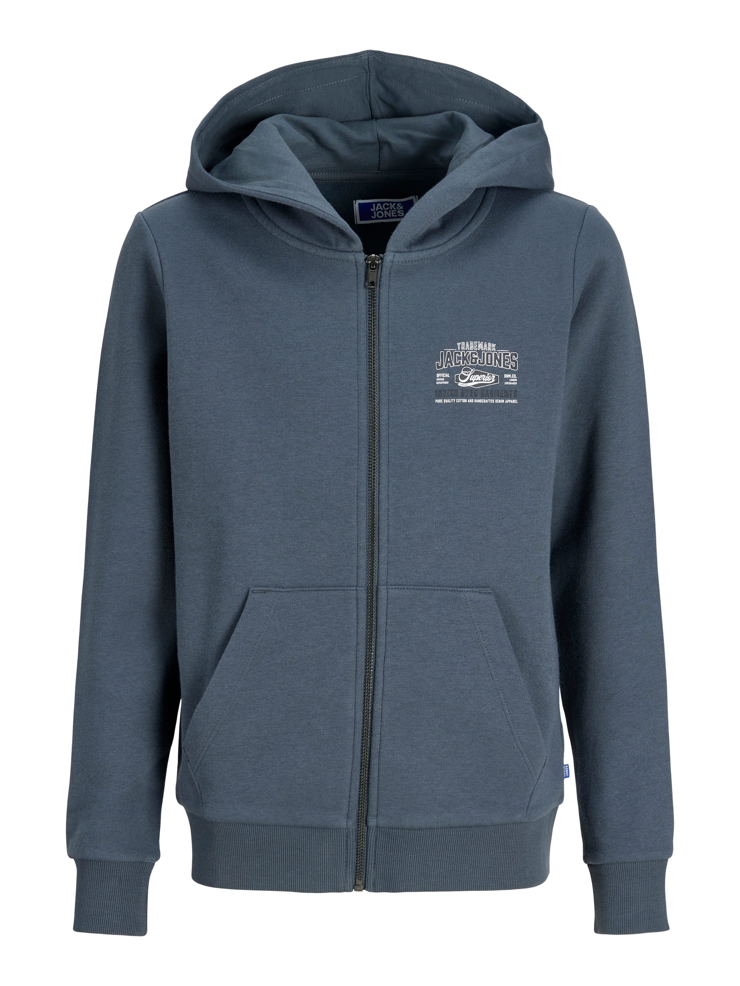 Jack & Jones Junior Kapuzensweatjacke »JJELOGO SWEAT ZIP HOOD 2 COL AW26 SN JNR« Baumwolle, regular fit