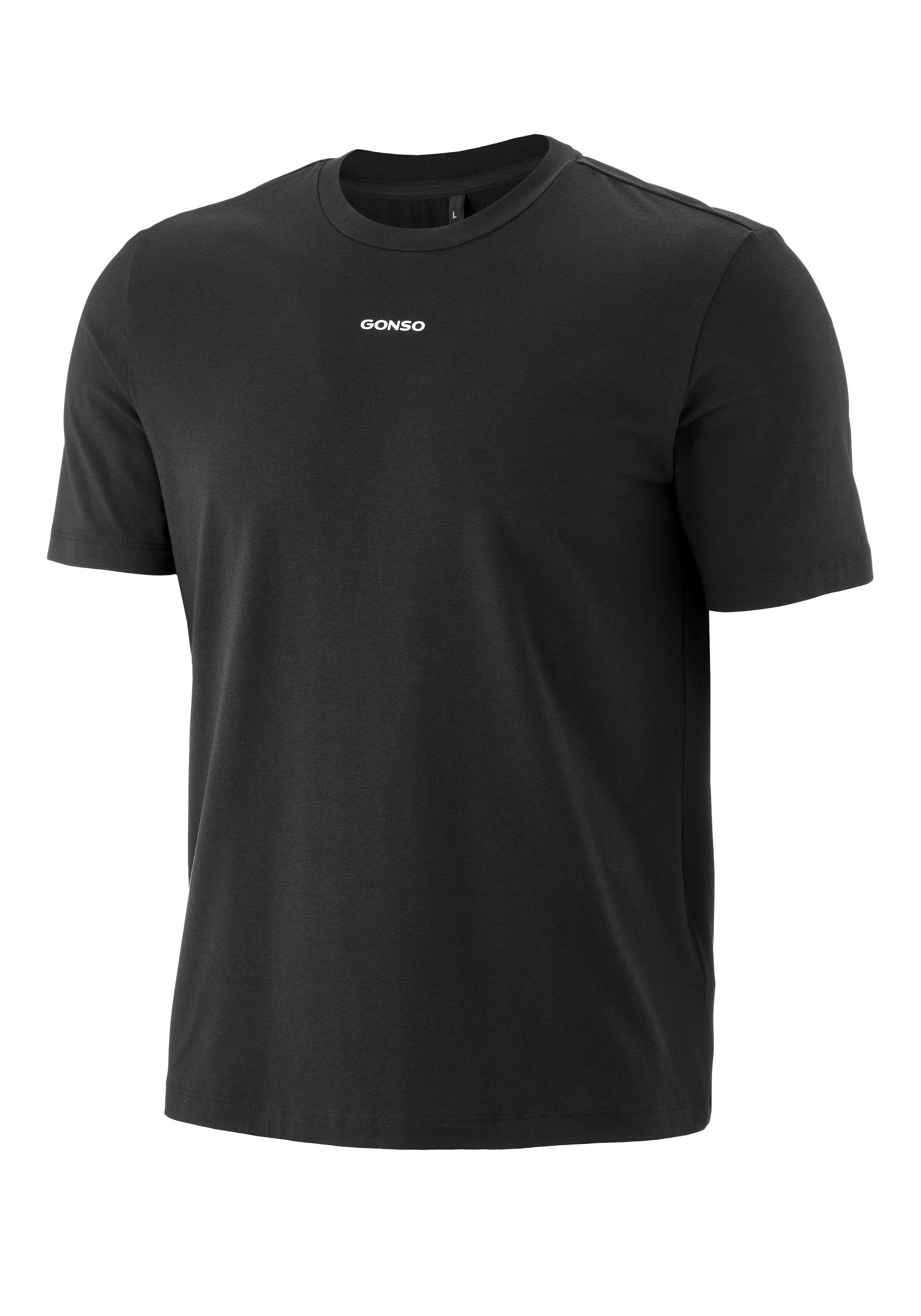 Gonso Shirt à col rond »Off-Bike T-Shirt M« Herren T-Shirt mit Logo, Off-Bike Shirt, Körpernahe Passform