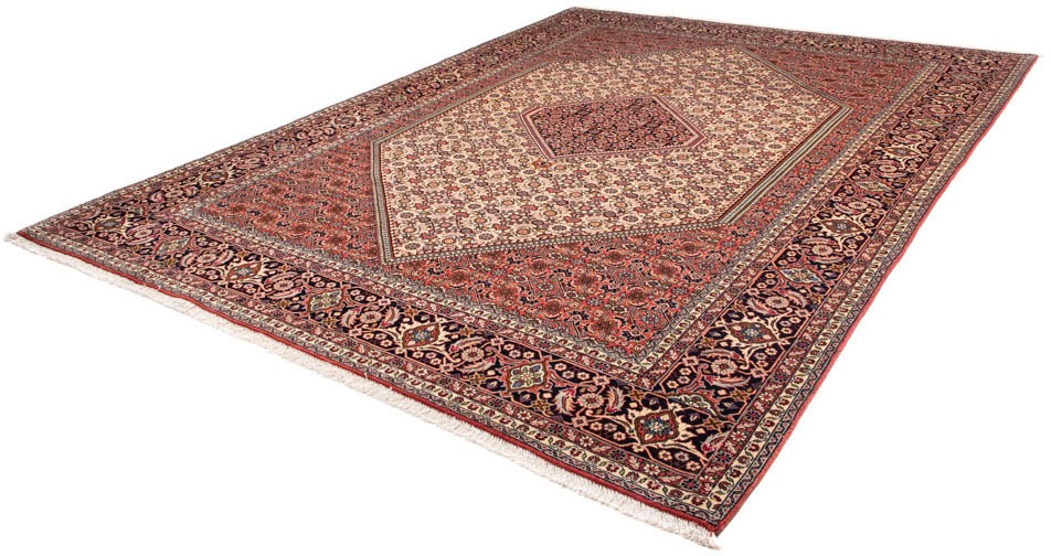Image of morgenland Orientteppich »Perser - Bidjar - 330 x 247 cm - hellrot«, rechteckig, 15 mm Höhe, Wohnzimmer, Handgeknüpft, Einzelstück mit Zertifikat bei Ackermann Versand Schweiz