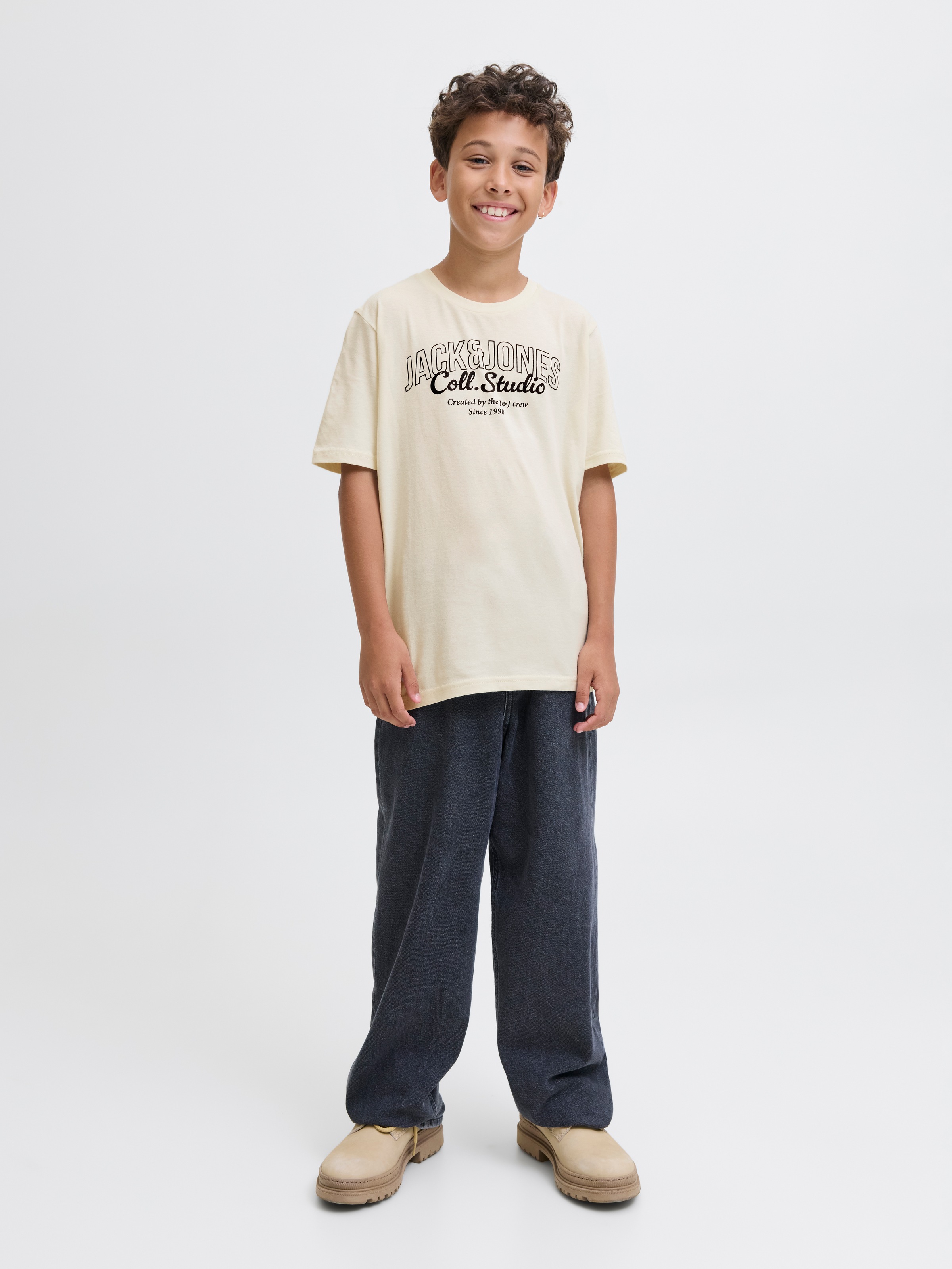Jack & Jones Junior T-Shirt »JJMAKOTO TEE SS CREW NECK 2PK JNR« Packung, 2 Stk.