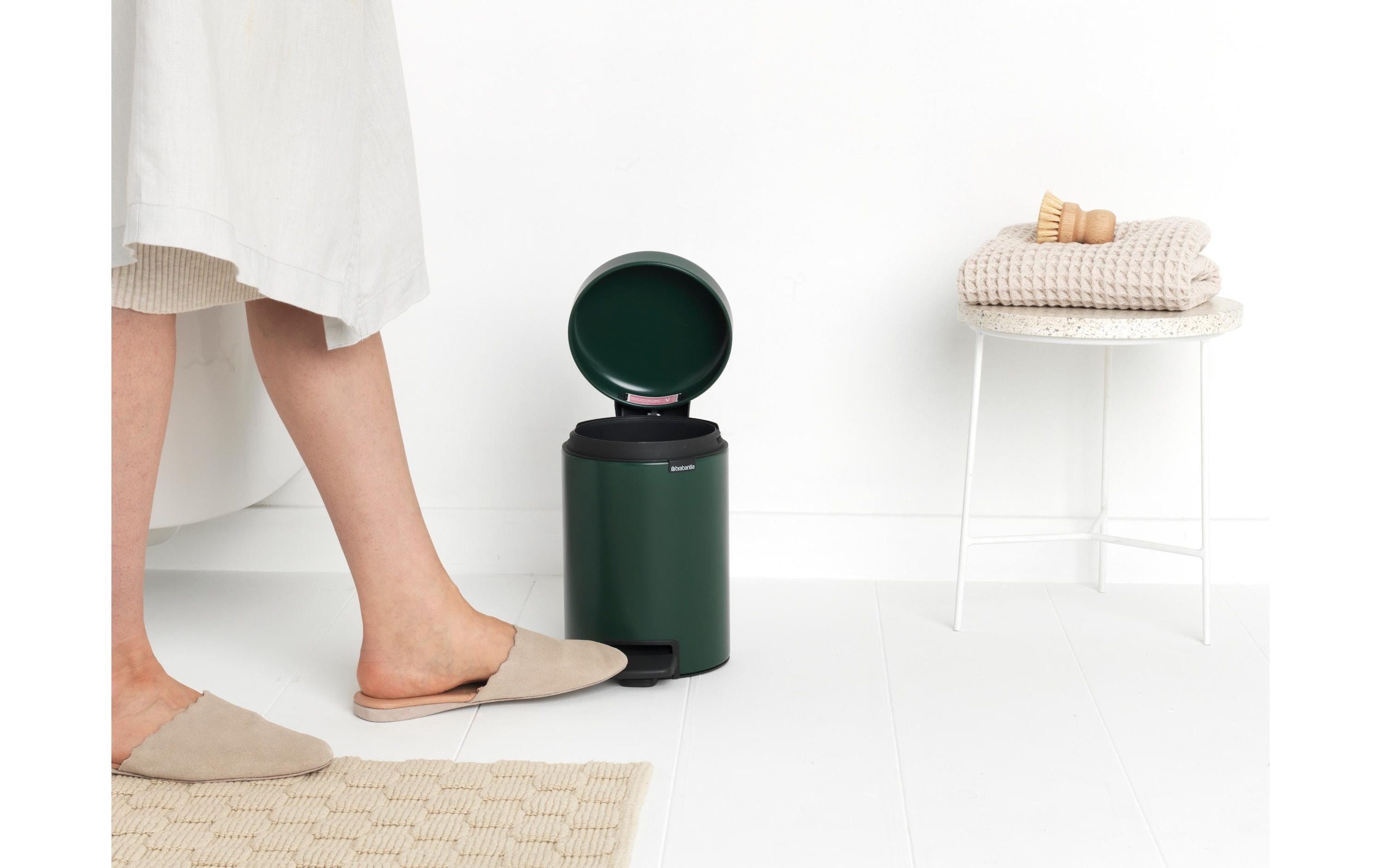 Brabantia Kosmetikeimer »NewIcon 3 l, Dunkelgrün«, 1 Behälter