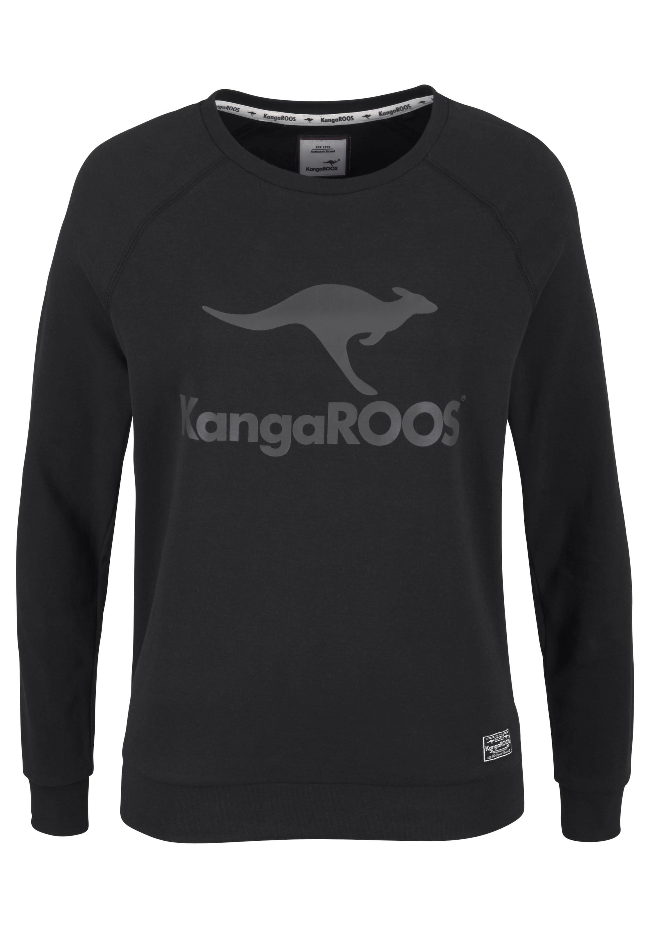 KangaROOS Sweatshirt, Langarm, figurumspielender Schnitt, mit Print, Rundhalsausschnitt