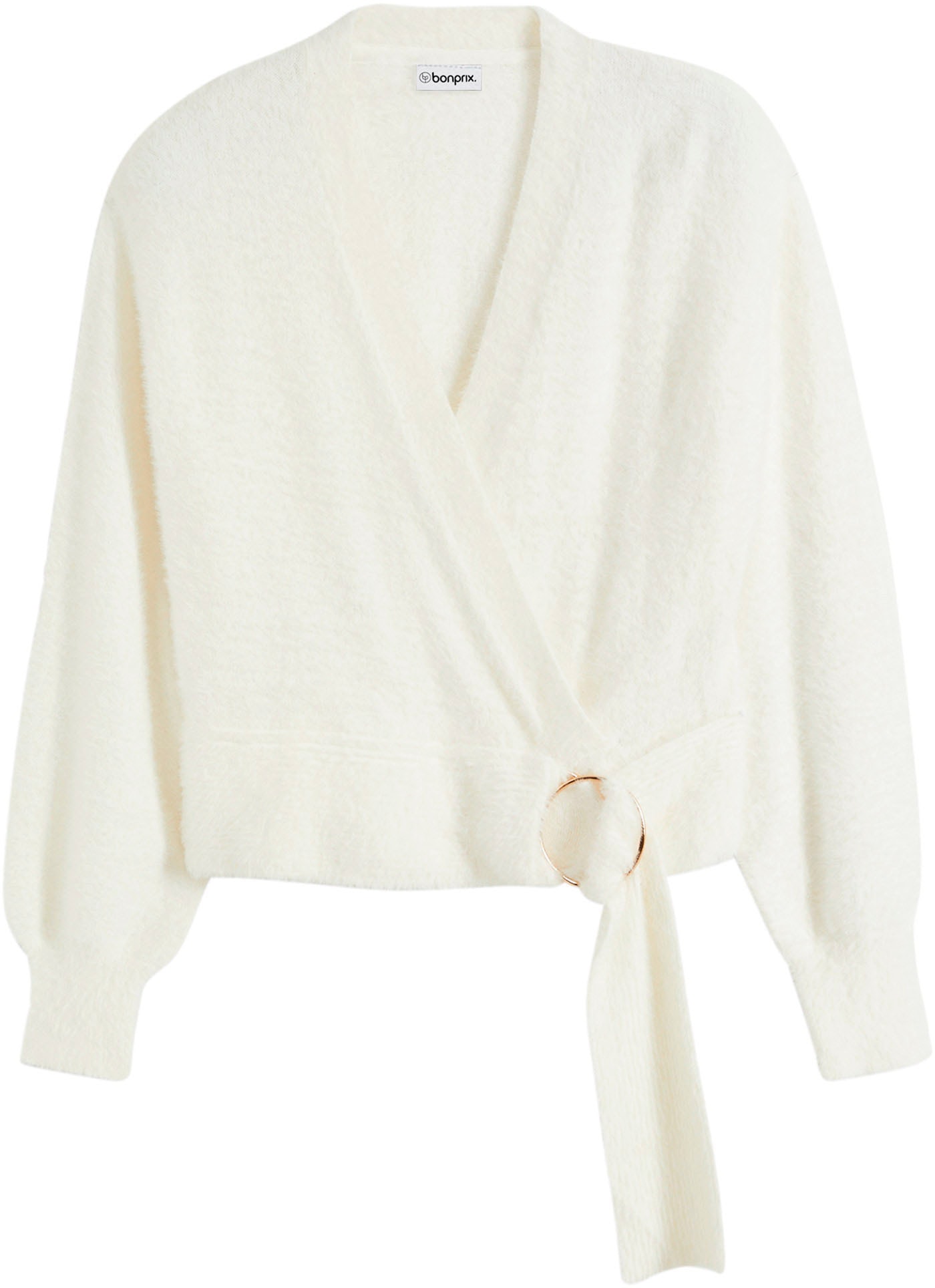 bonprix Pull enveloppant aus Polyamid, Viskose und Polyester, schmale Passform