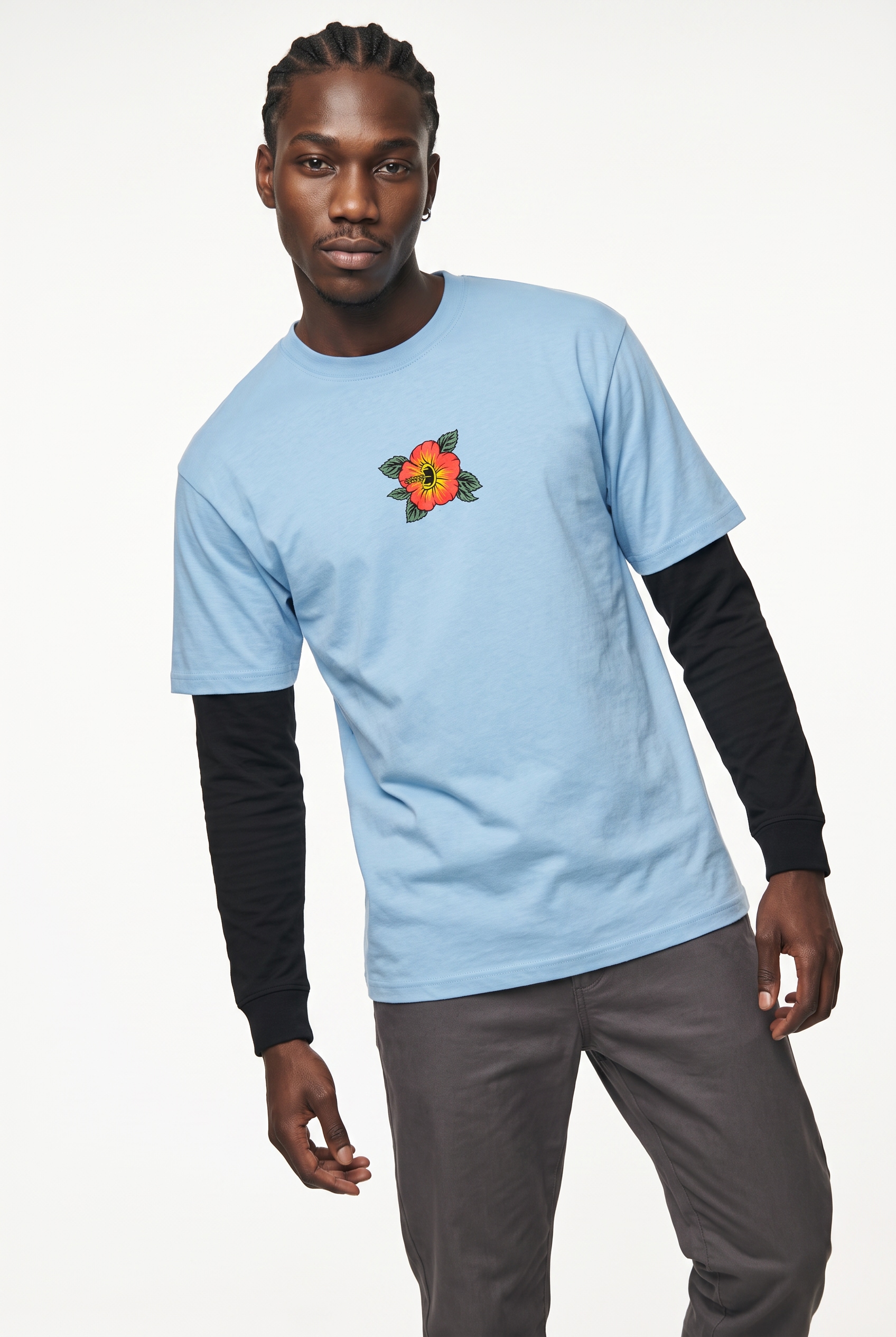 Image of Santa Cruz T-Shirt "SCREAMING HIBISCUS FRONT T-SHIRT"