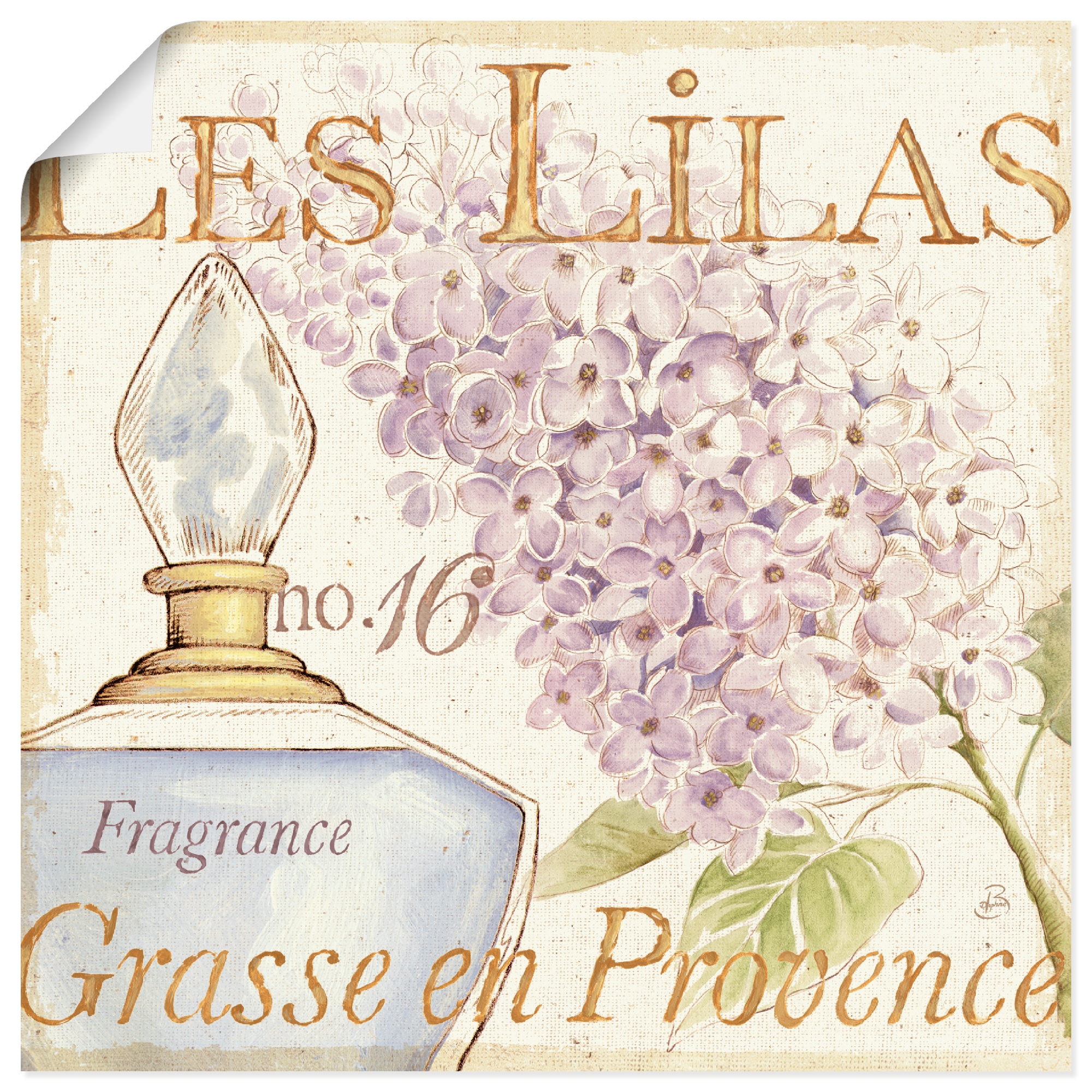 Artland Wandbild Parfum (1 »Blumen Grössen versch. Leinwandbild, oder kaufen in jetzt als Poster St.), Wandaufkleber und Schilder, IV«