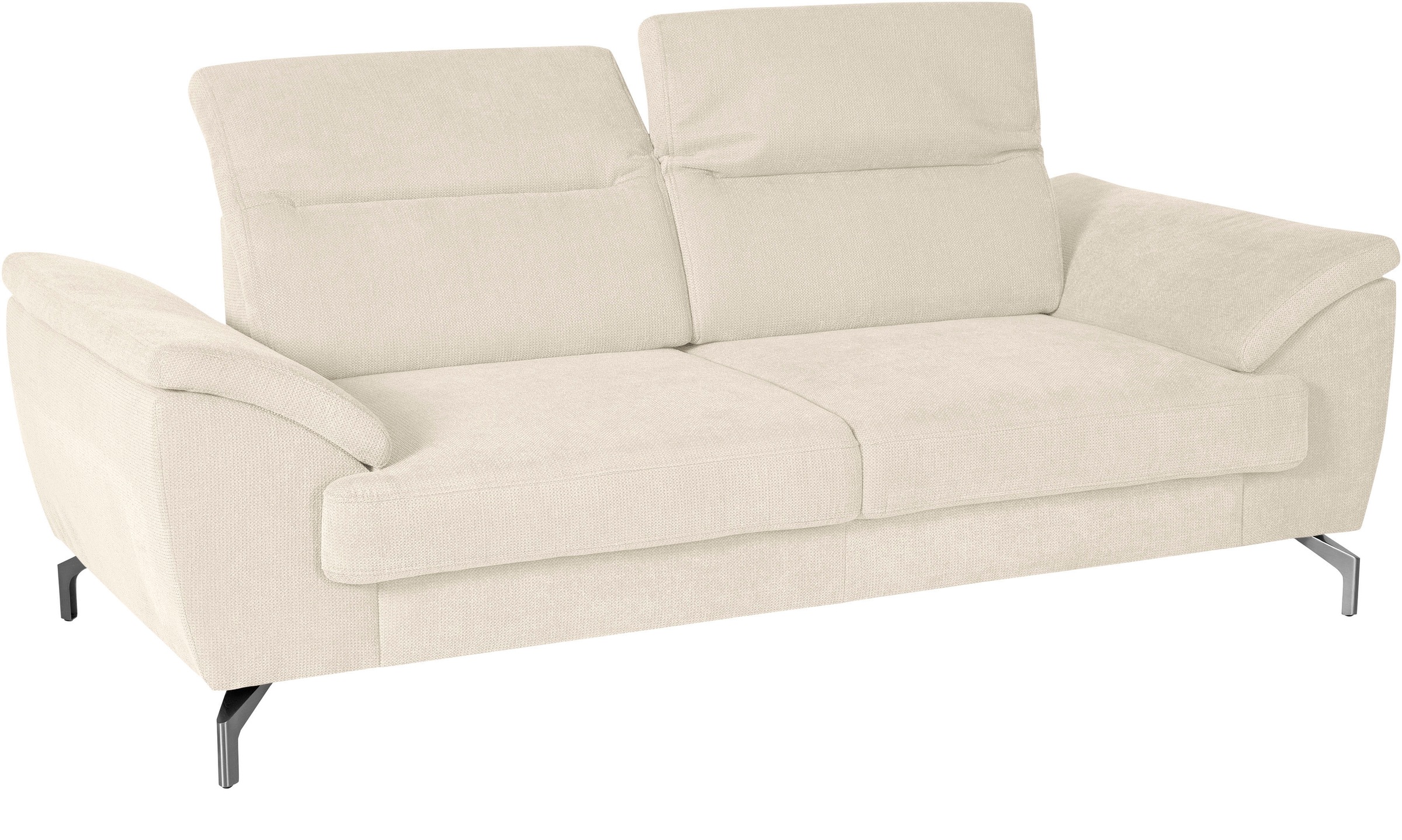 sit&more 2,5-Sitzer »Percy«, 15 cm Fusshöhe, Sitztiefenverstellung, wahlweise Kopfteilverstellung