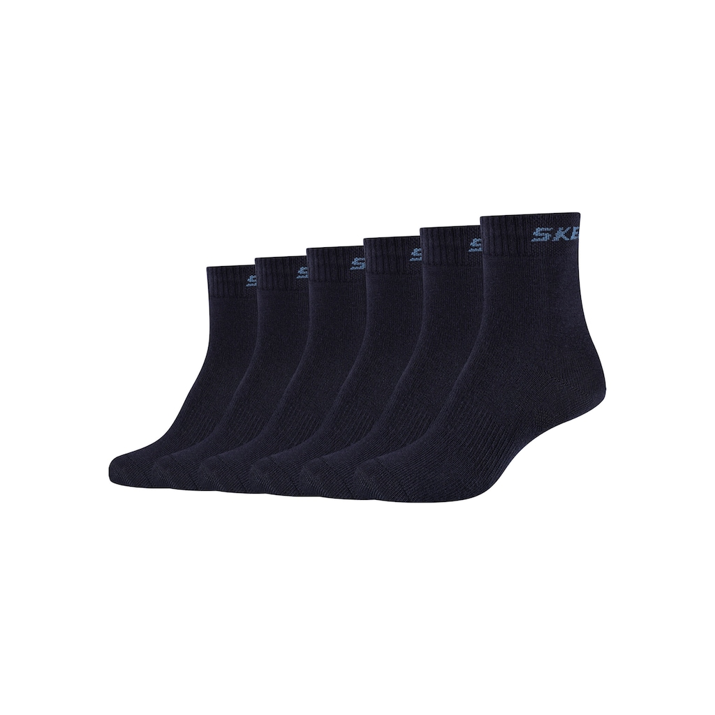 Skechers Socken, (Packung, 6 Paar), Mittelfussunterstützung gibt Stabilität