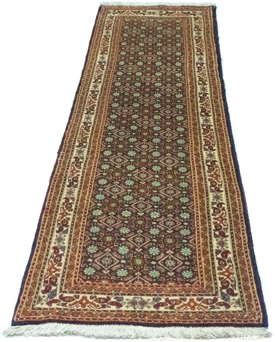 Image of morgenland Hochflor-Läufer »Bidjar Stark Gemustert Blu 197 x 57 cm«, rechteckig, 1 mm Höhe, Handgeknüpft bei Ackermann Versand Schweiz