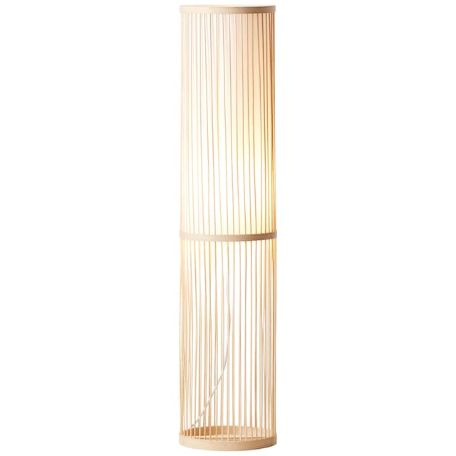 Brilliant Stehlampe »Nori«, 1 flammig-flammig, 90,5 cm Höhe, Ø 20 cm, E27,  Bambus/Textil, natur/weiss günstig kaufen