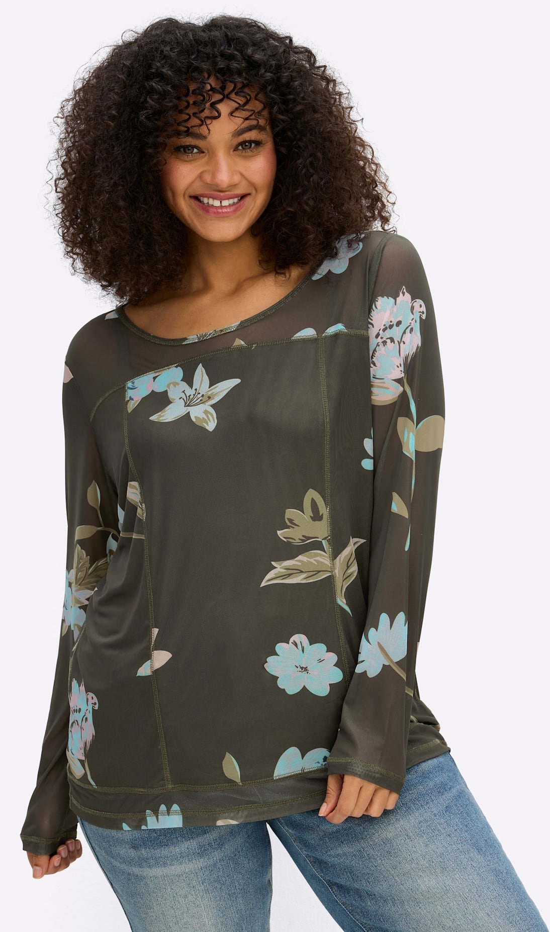 Image of sheego by Joe Browns Langarmshirt "Langarm-Shirt" 1