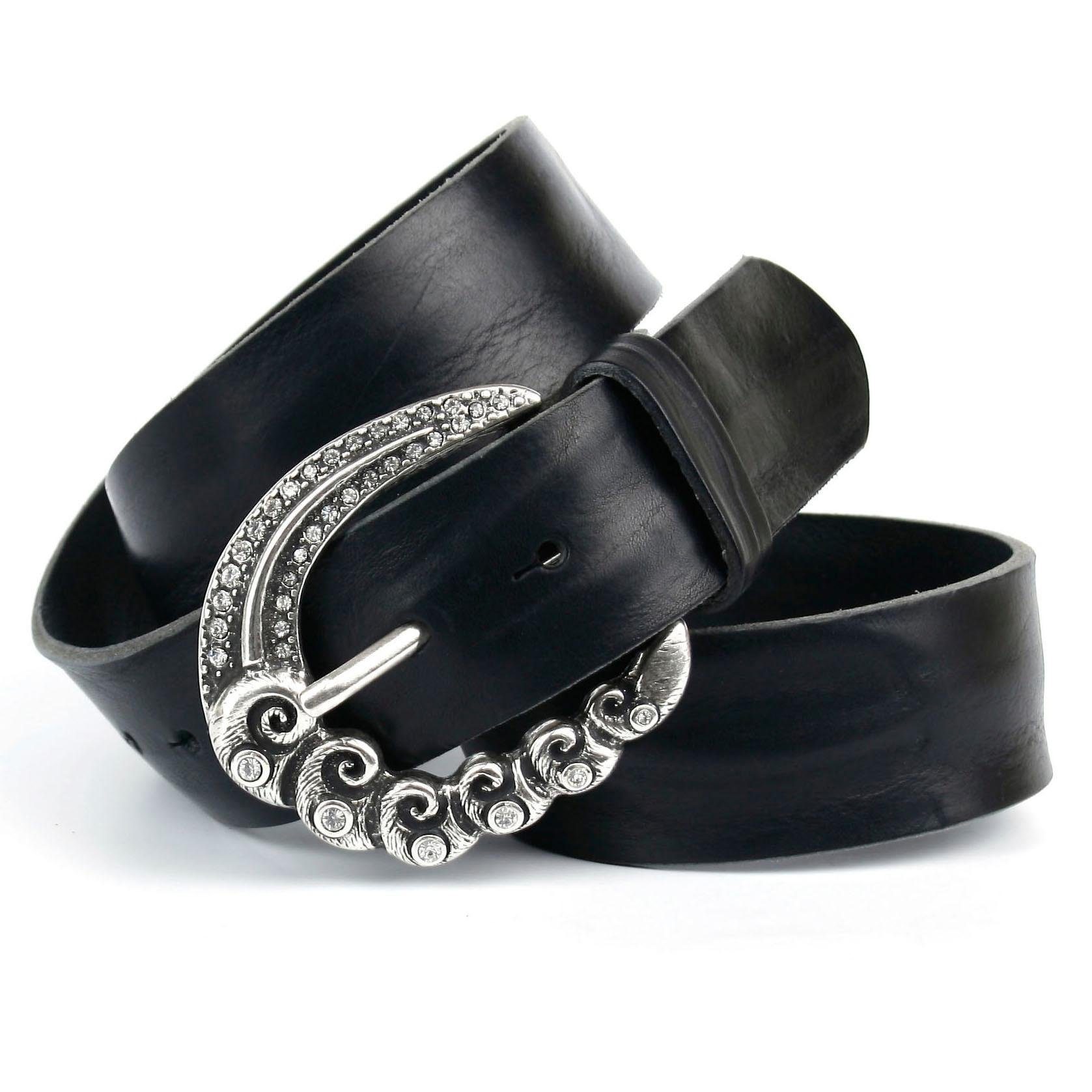 Image of Anthoni Crown Ledergürtel, mit matter Schliesse in altsilberfarben bei Ackermann Versand Schweiz