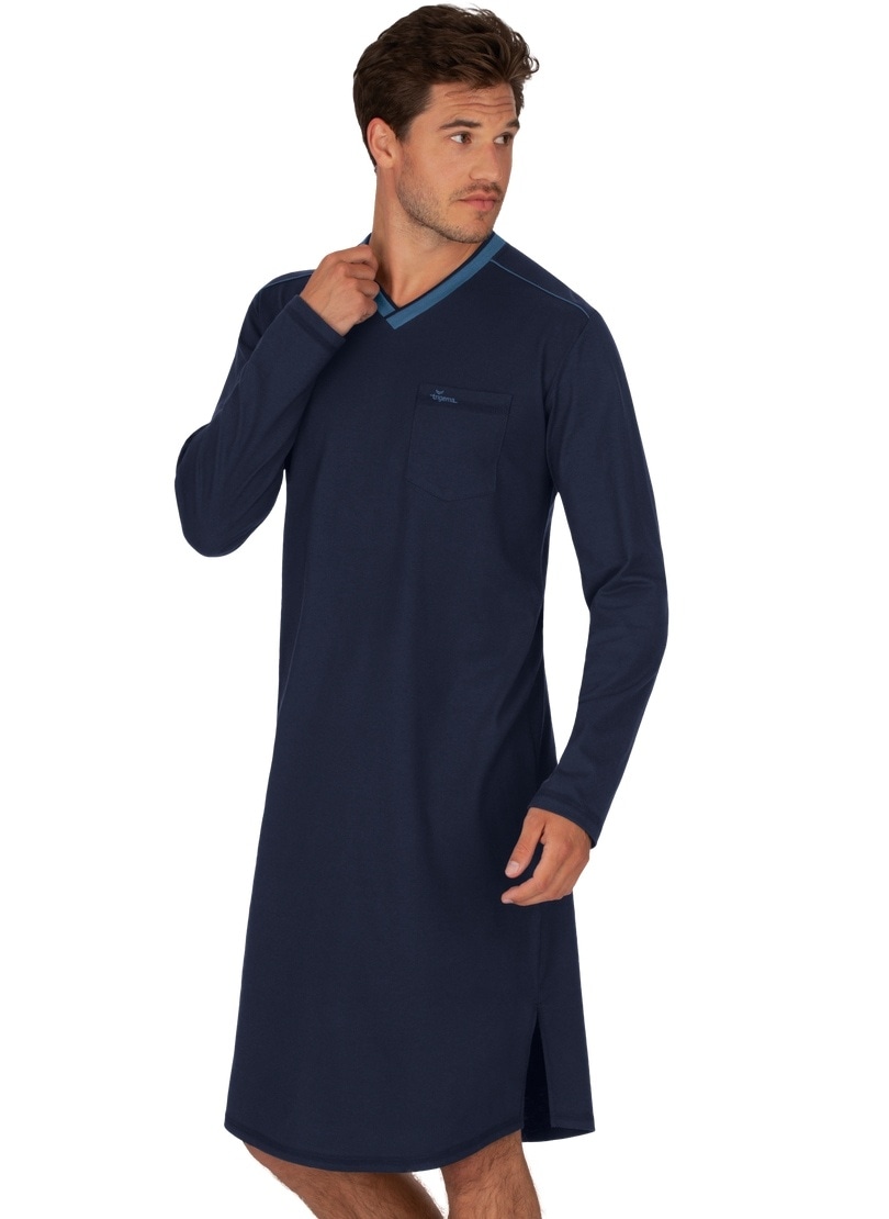 ♕ Trigema Pyjama Herren-Nachthemd aus (kbA)« auf Biobaumwolle »TRIGEMA versandkostenfrei