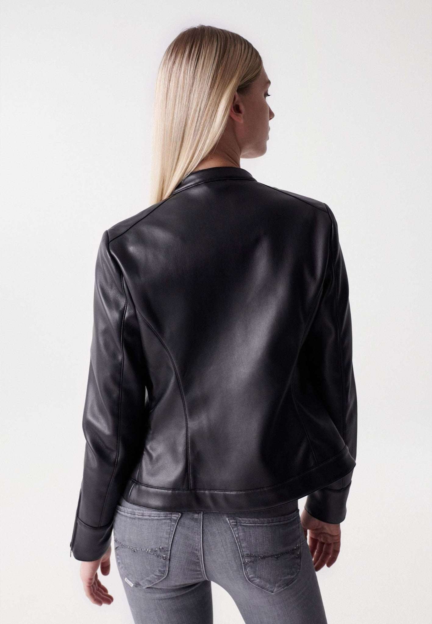 Salsa Blusenjacke »Jacken Basic Faux Leather Jacket«