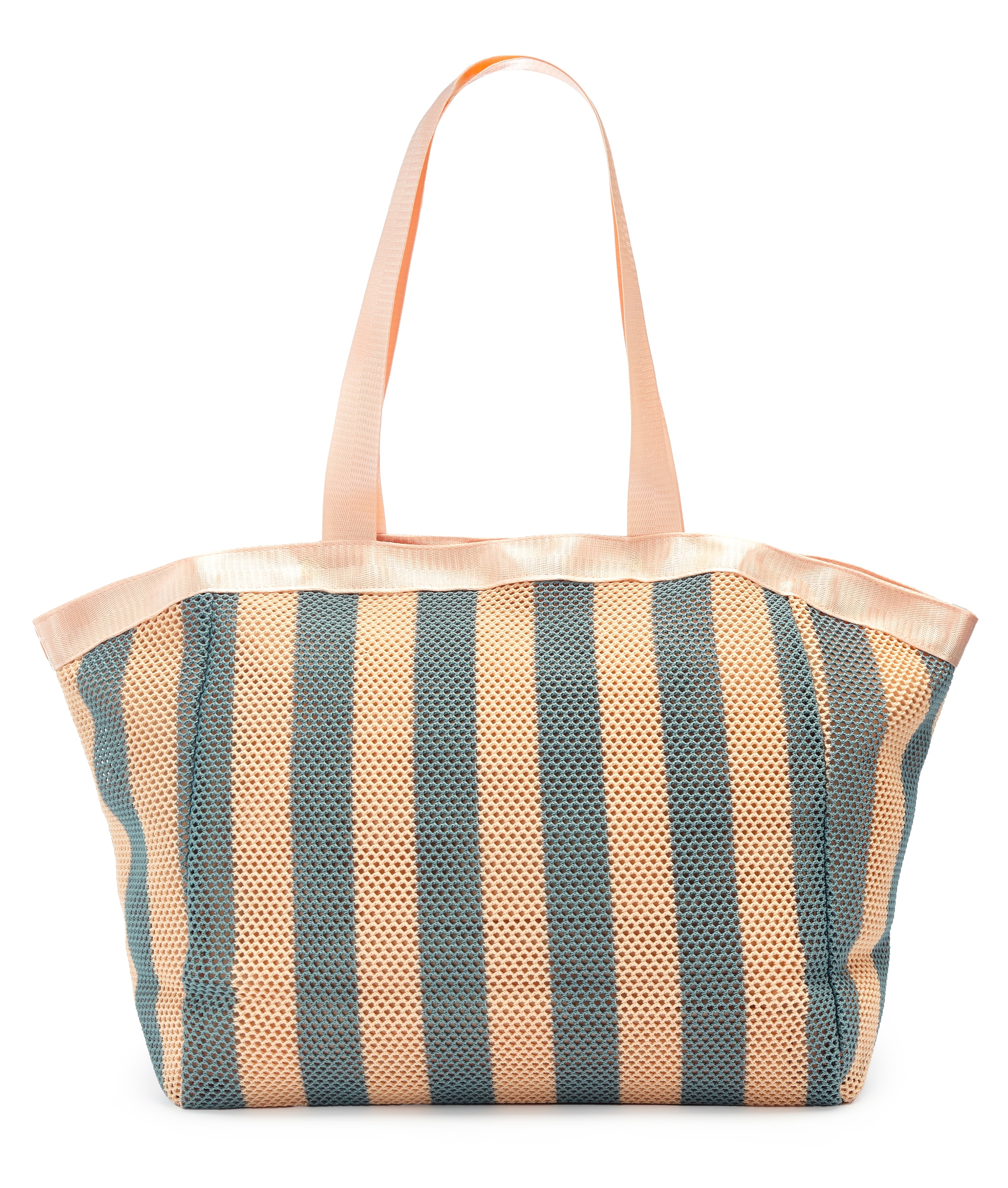 Elbsand Shopper »Handtasche, Einkaufstasche, Schultertasche, Sommertasche, XXL Tasche« NEU Strandtasche, Badetasche aus modischem Mesh-Material VEGAN