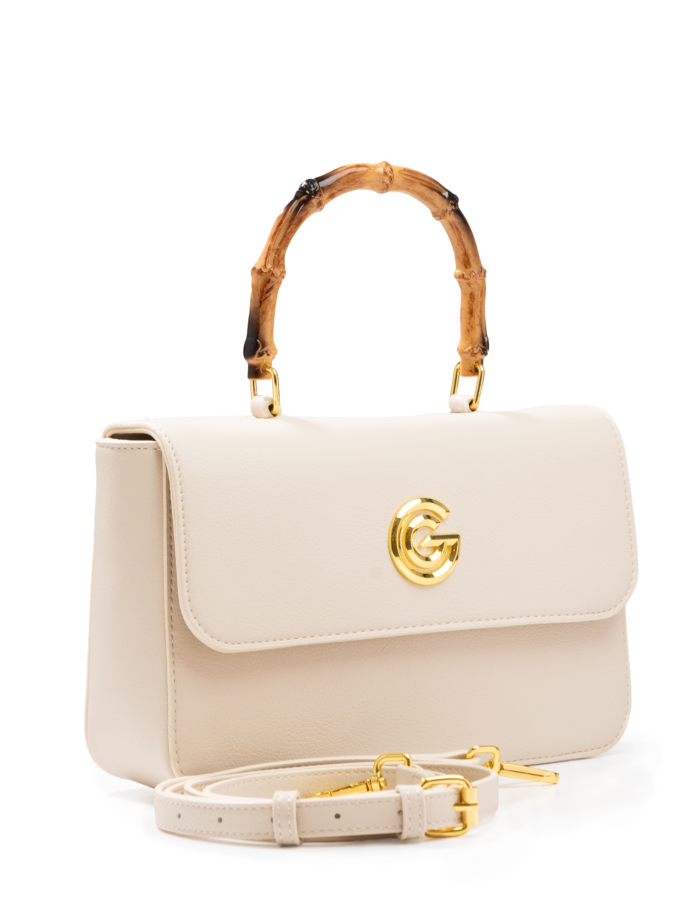Image of GABRIELLA G By Gabriella Gucci Handtasche "AGATHA" Damen Henkeltasche, Schultertasche, Umhängetasche mit Logoapplikation