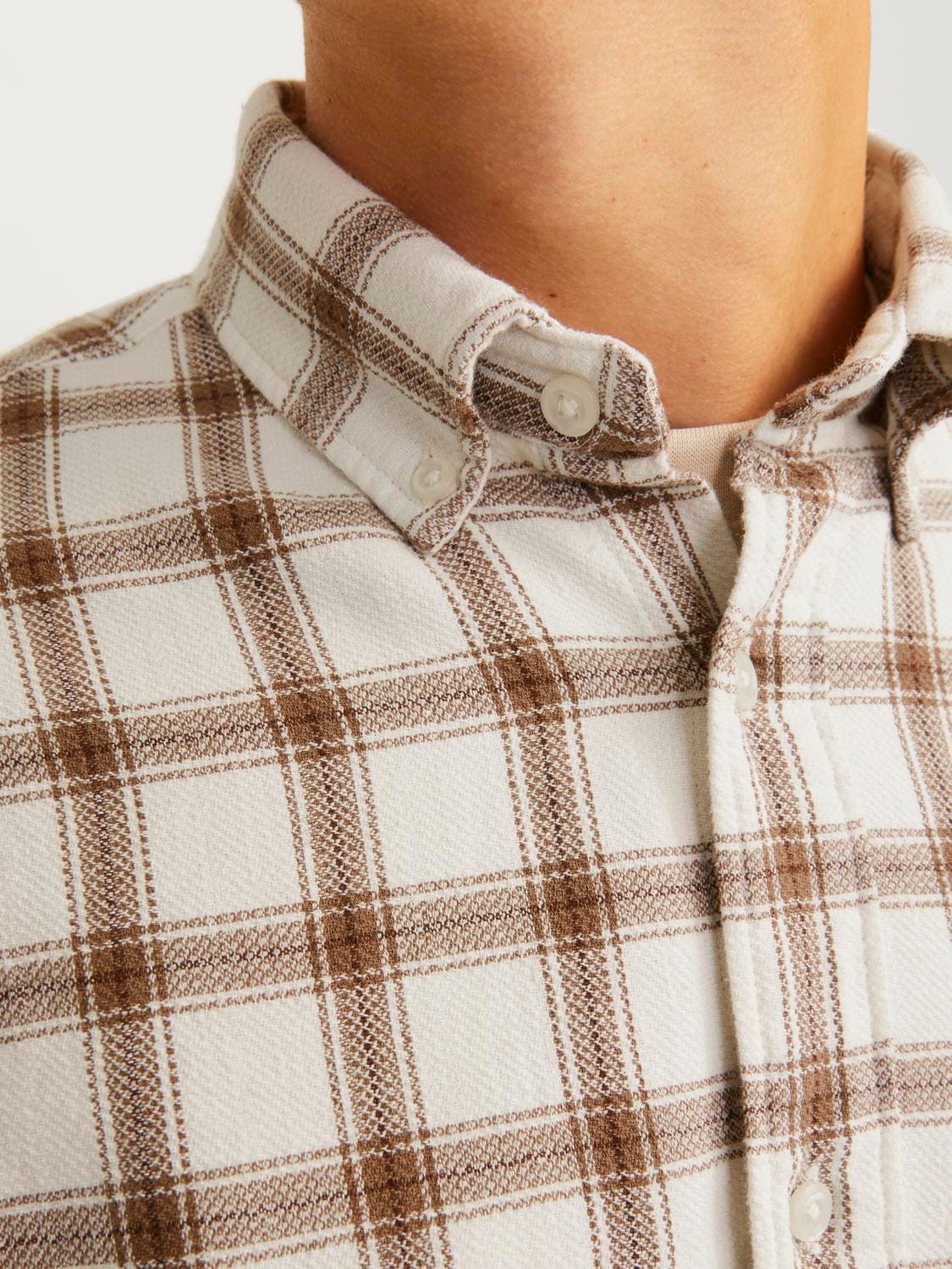 Jack & Jones Langarmhemd »JPRBLUBROOK CHECK STRUCTURE L/S SHIRT SN«