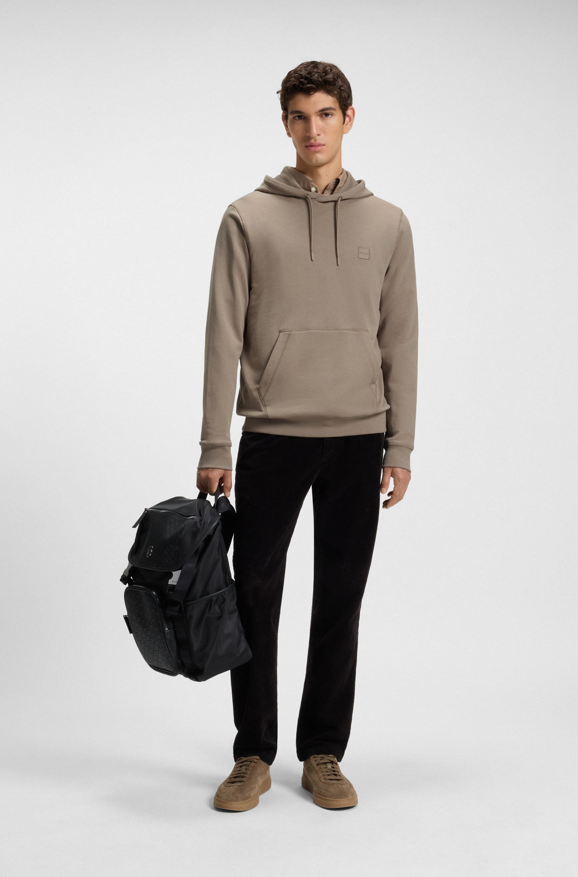 BOSS ORANGE Kapuzensweatshirt »Wetalk« mit gesticktem BOSS Markenlabel