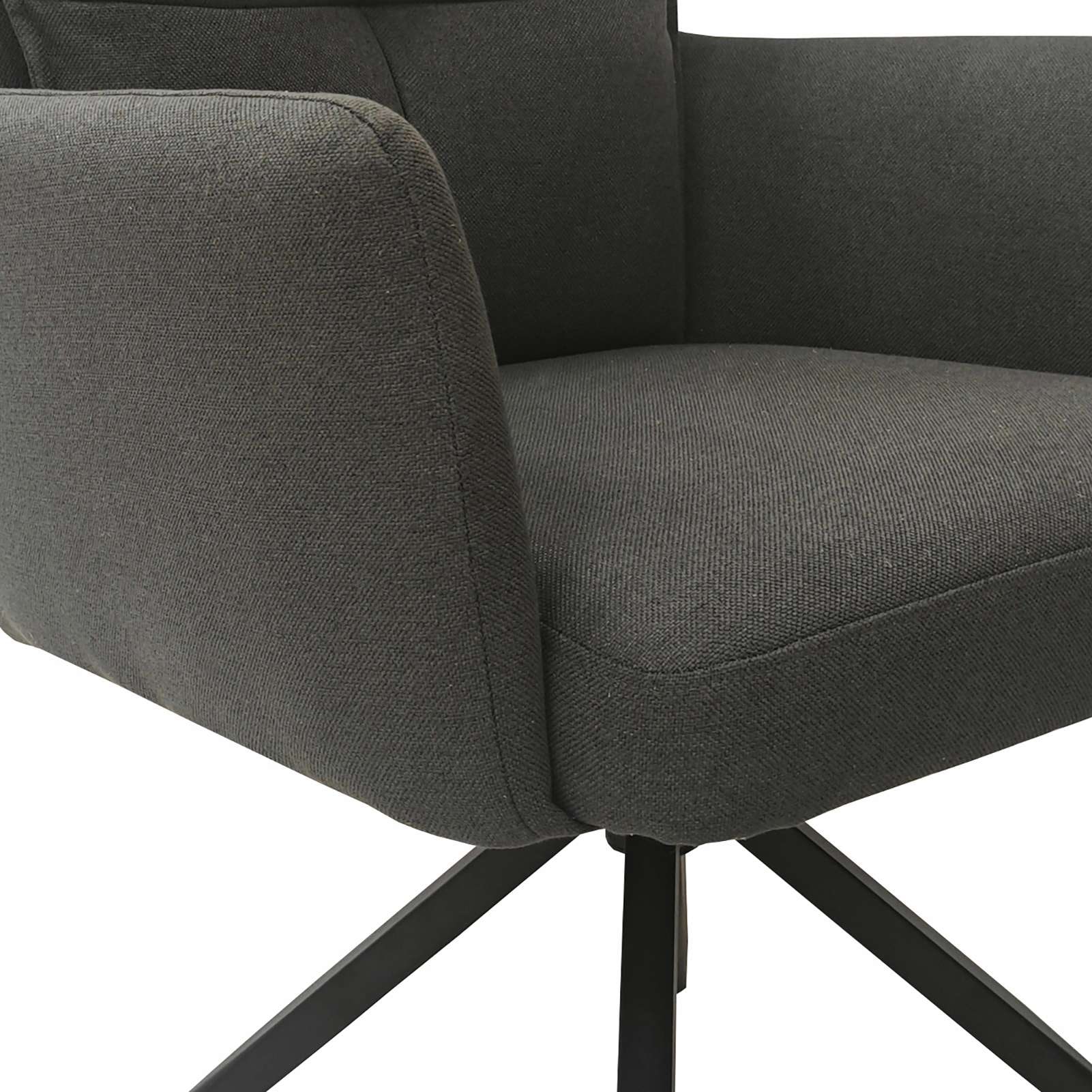 GOODproduct Esszimmerstuhl »Chiani« () 2 Stk.180° Auto Rückkehr, gepolsterte Rückenlehne, Armlehne und Sitzfläche