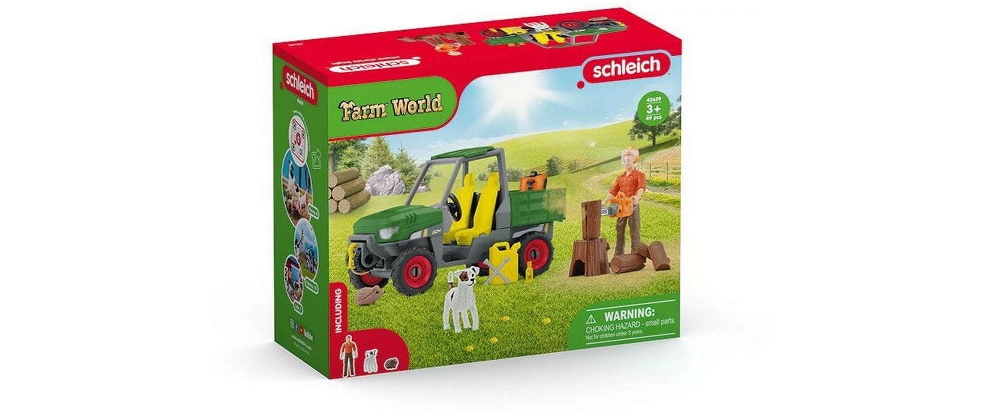 Schleich® Spielwelt »Farm World Waldbauer mit Fahrzeug«