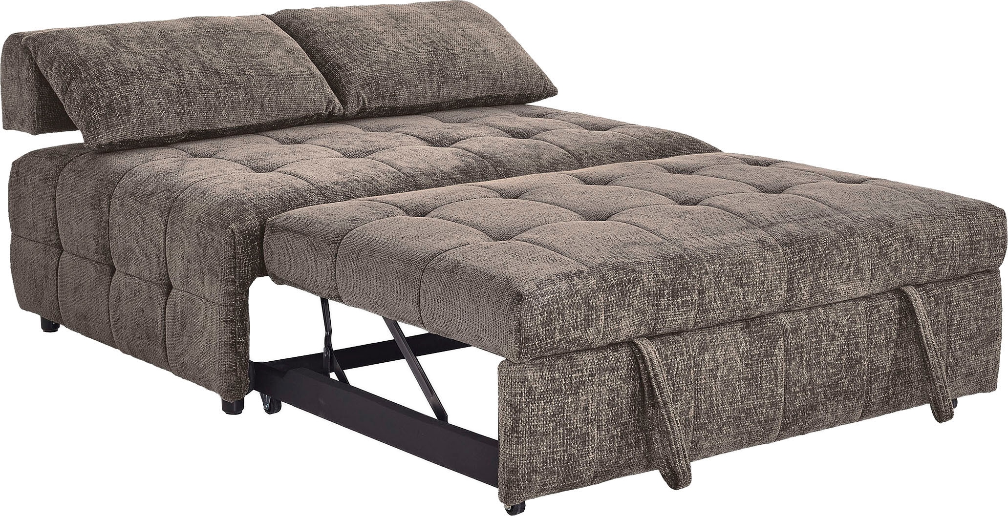 ATLANTIC home collection Canapé-lit 2-Sitzer Schlafsofa mit Sitztiefenverstellung (2x)
