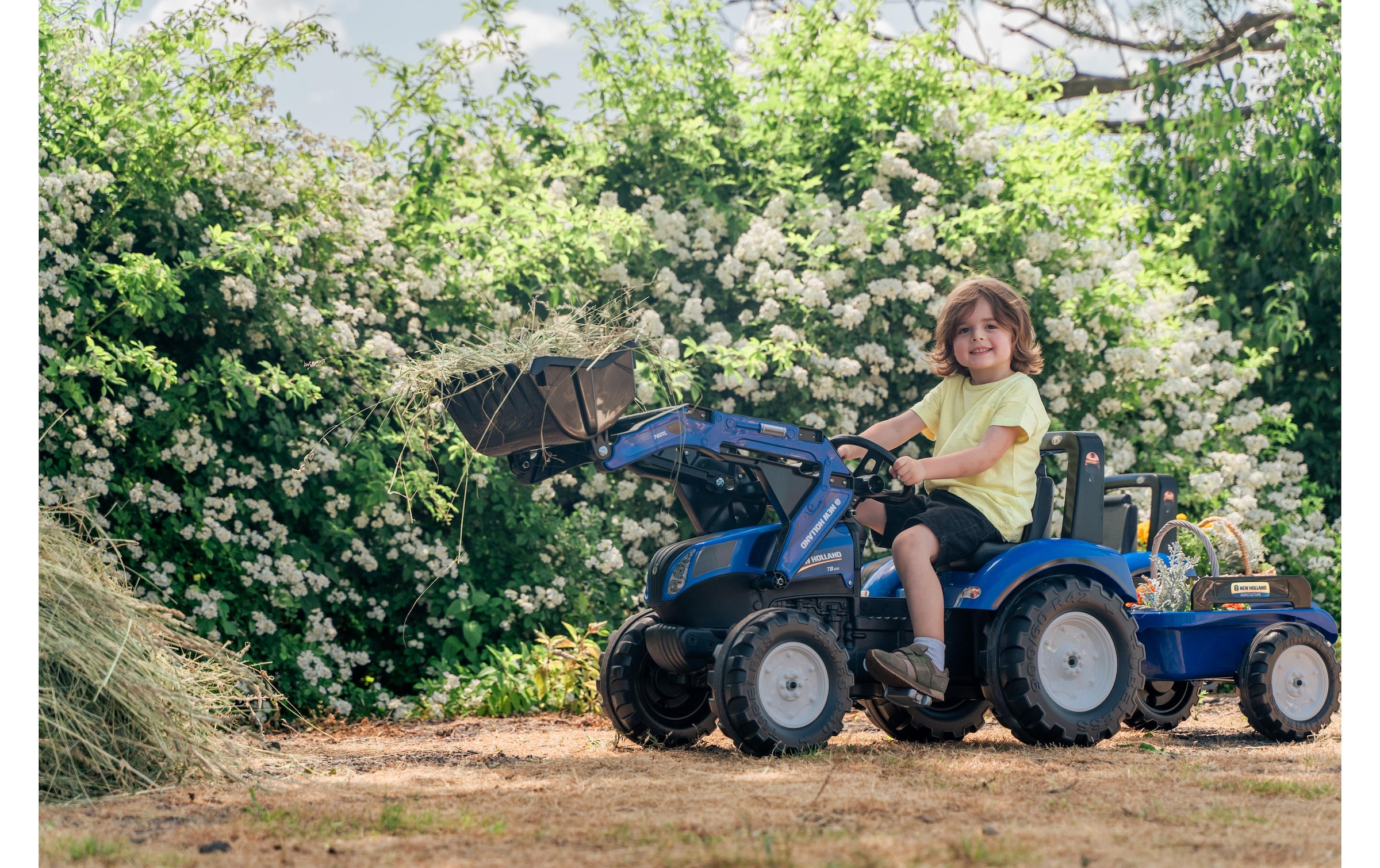 Falk Rutscherauto »New Holland Traktor + Anh. XL«