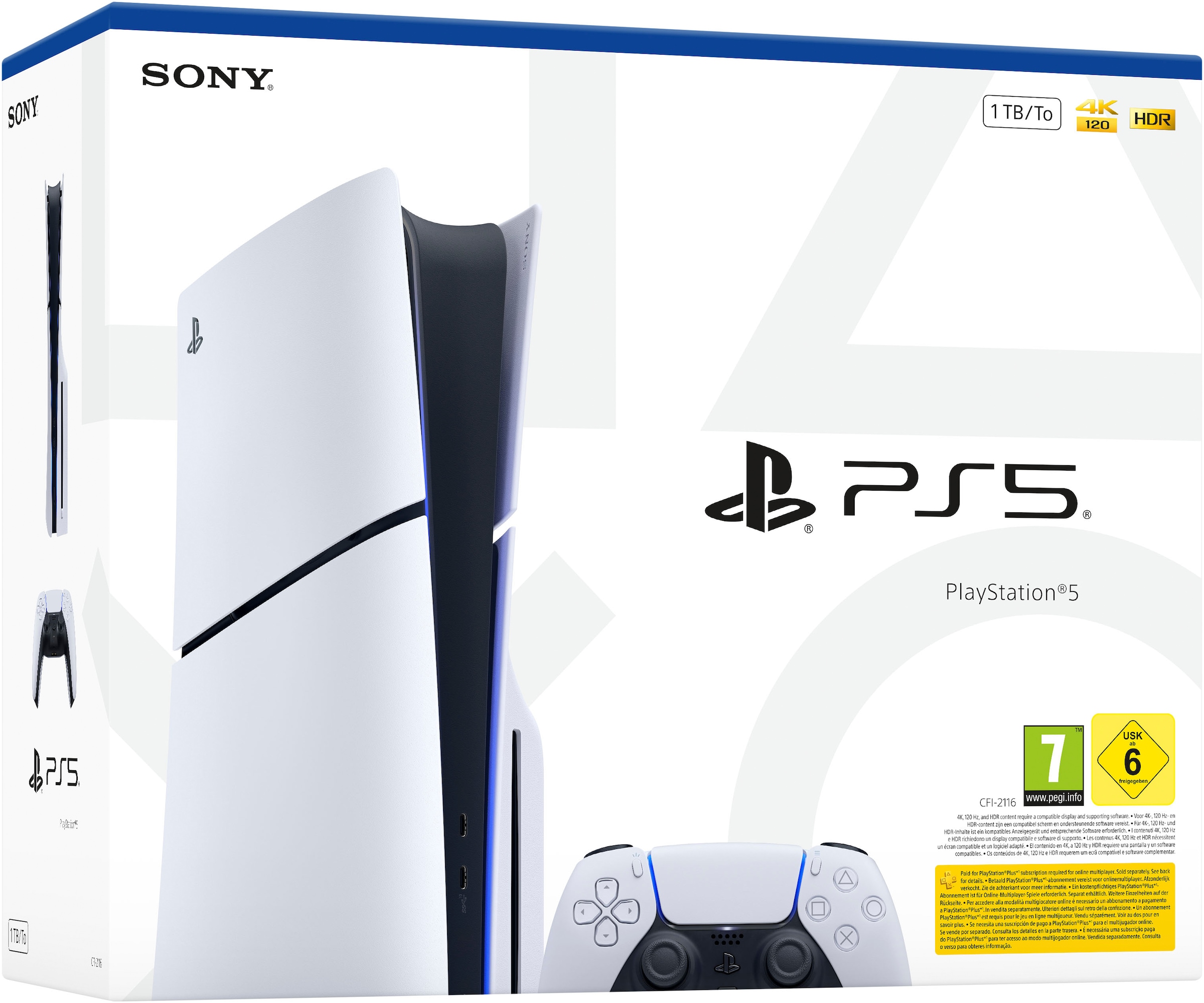 PlayStation 5 Spielekonsole »PS5 Disk Edition (Slim)« 1.000 GB 1 TB