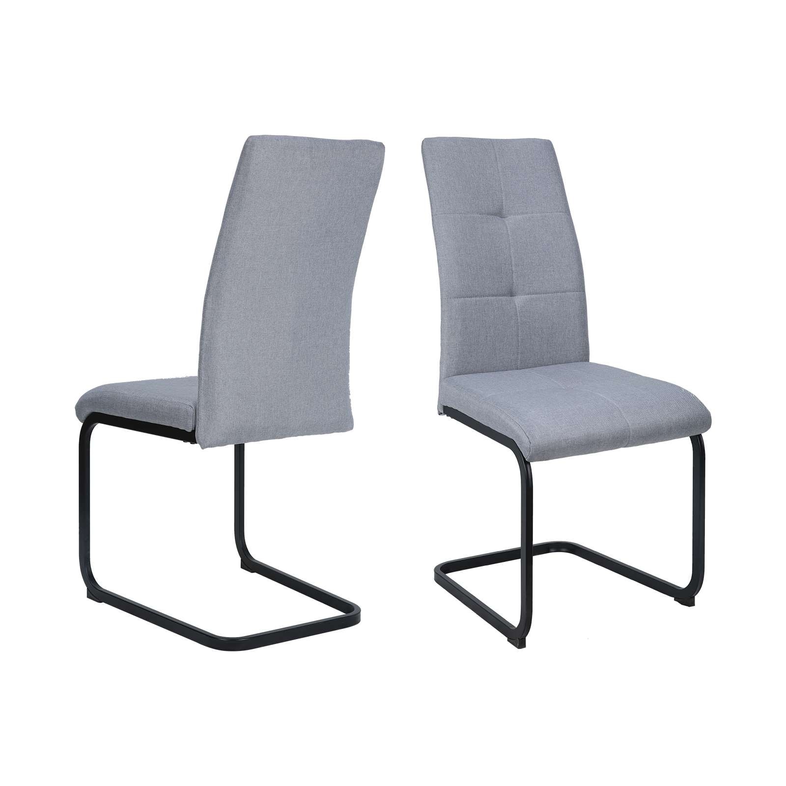 GOODproduct Esszimmerstuhl »Calgoty« () 2 Stk.Freischwinger, gepolsterte Rückenlehne und Sitzfläche, Sitzhöhe 48 cm