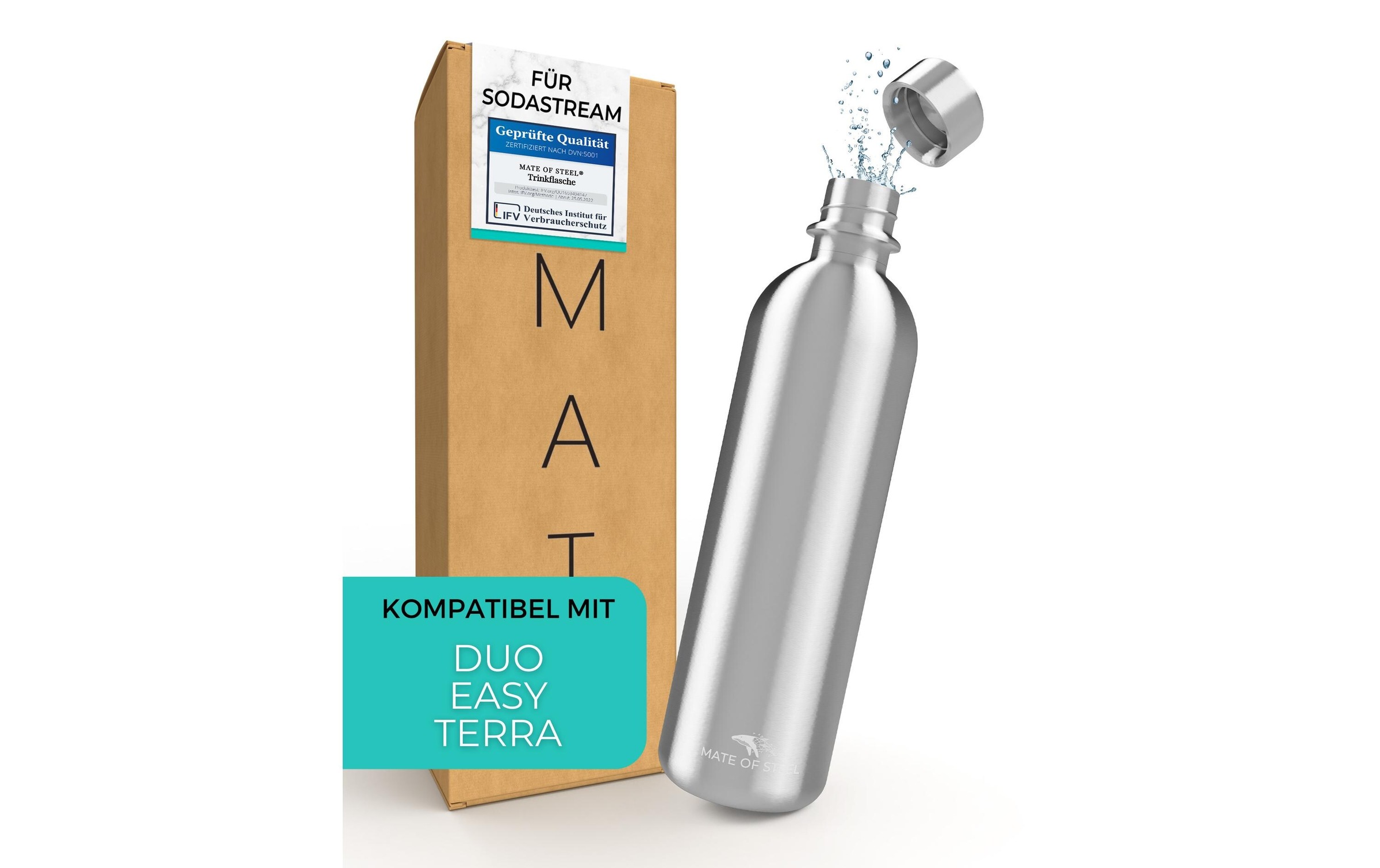 Wassersprudler Flasche »MATE OF STEEL Moby«