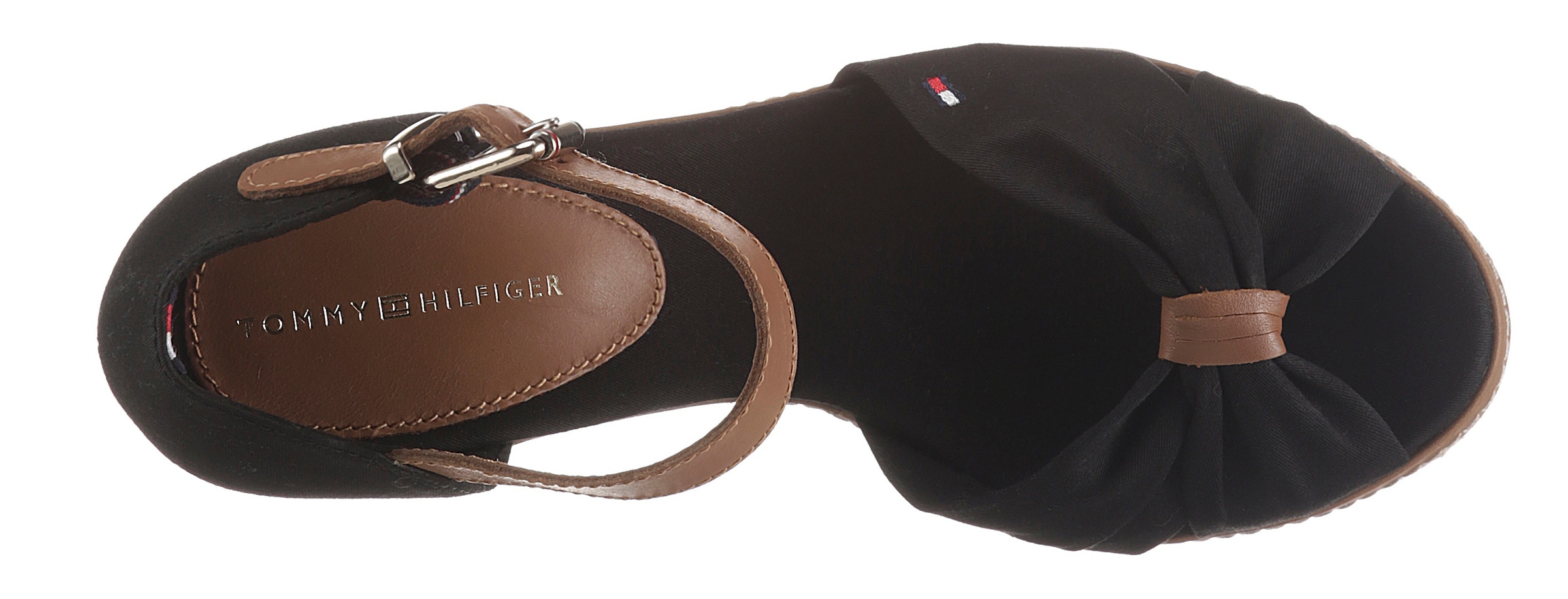 Tommy Hilfiger High-Heel-Sandalette »ICONIC ELENA SANDAL«, mit verstellbarer Schnalle