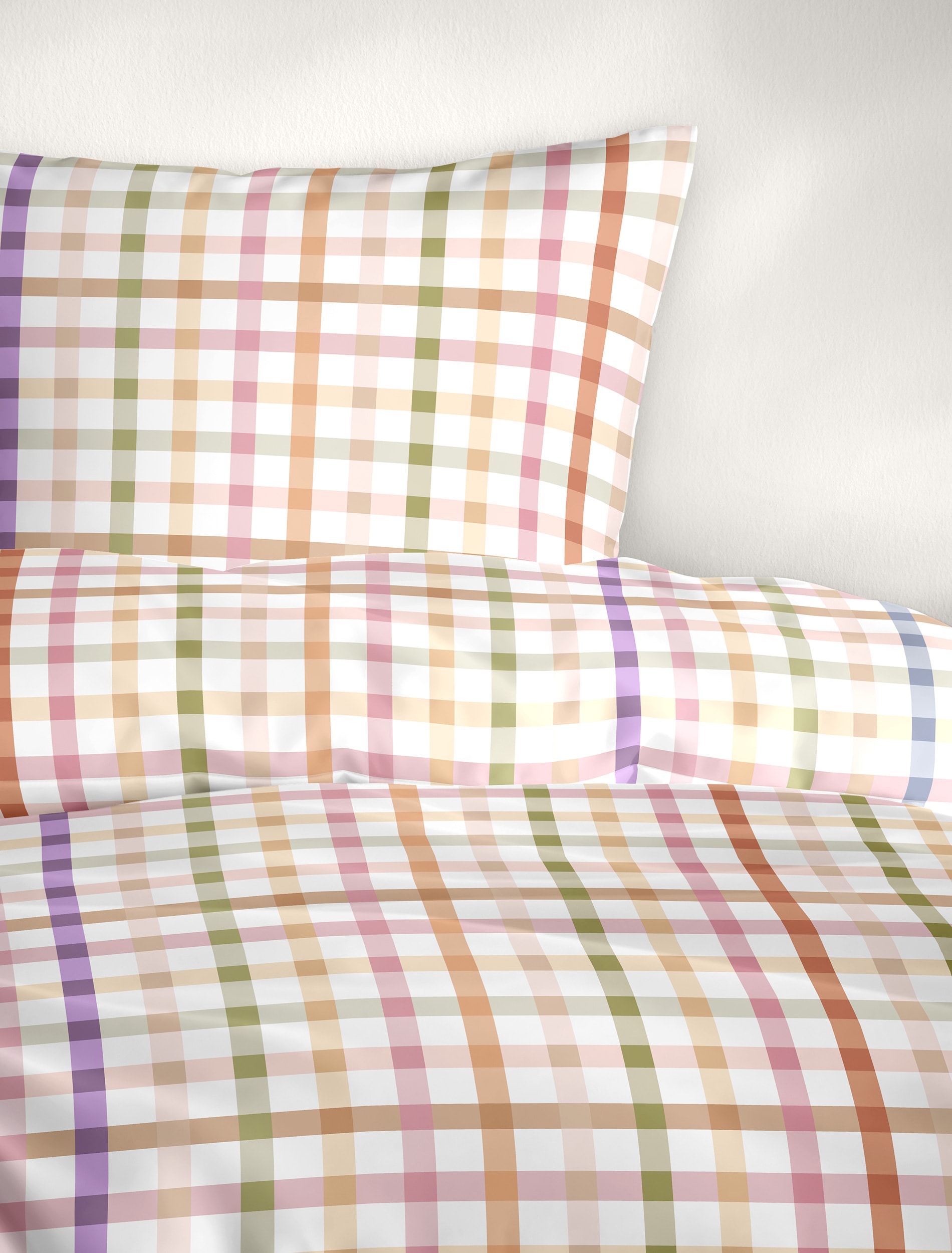 BIERBAUM Linge de lit »Bettwäsche 5331« 2 Mako-Satin, 100  % Baumwolle, pflegeleicht, seidig glänzend