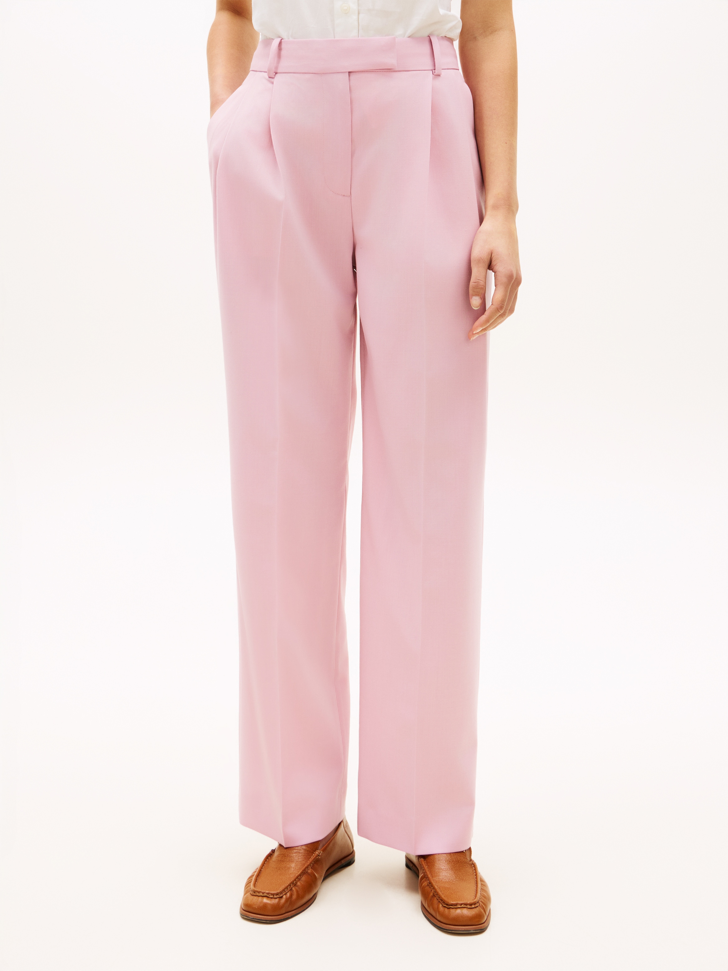 Image of Tommy Hilfiger Anzughose "TIMELESS WOOL RLXD STRT PANT" mit Wolle