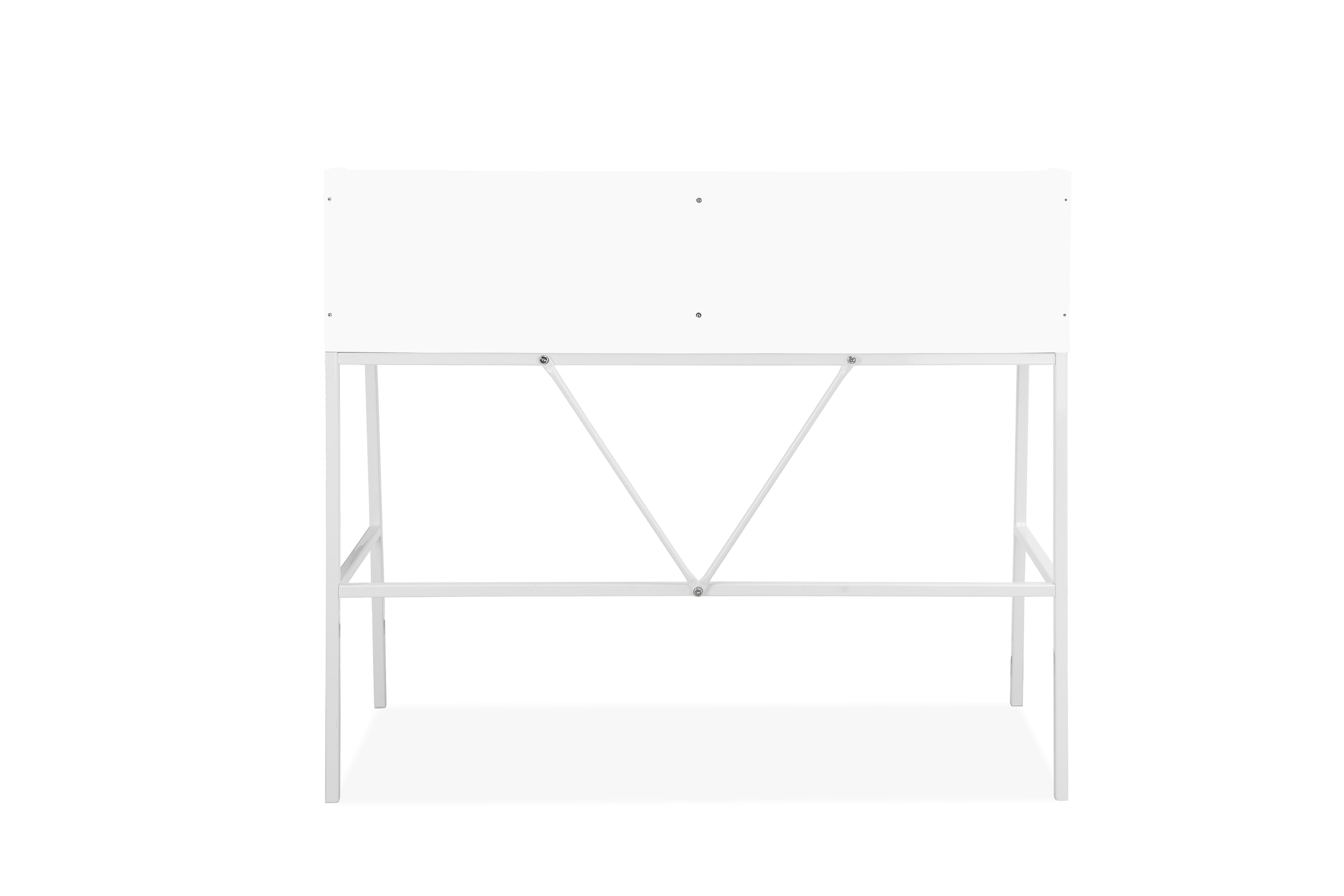 INOSIGN Schreibtisch »Jaxson«, (1 St.), weisses Gestell aus Metall, Breite 120 cm