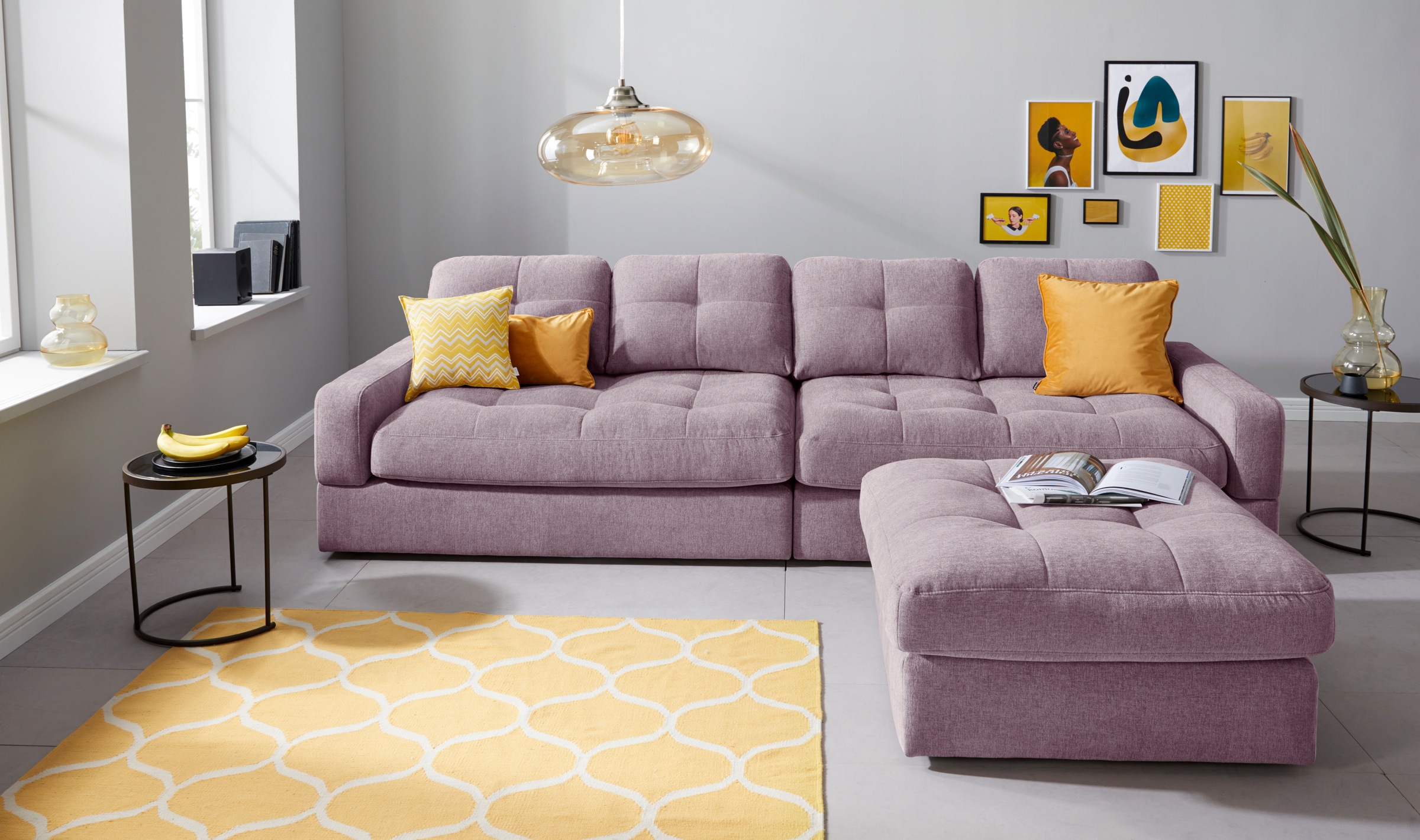 Image of INOSIGN Polsterhocker »Fenya«, wahlweise auch "Soft clean" für einfache Reinigung mit Wasser bei Ackermann Versand Schweiz