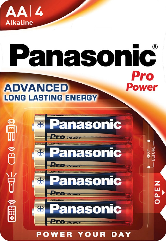 Panasonic Batterie »48er Pack Alkaline, Mignon, AA, LR06, 1.5V, Pro Power, Retail Blister«, (48 St.)