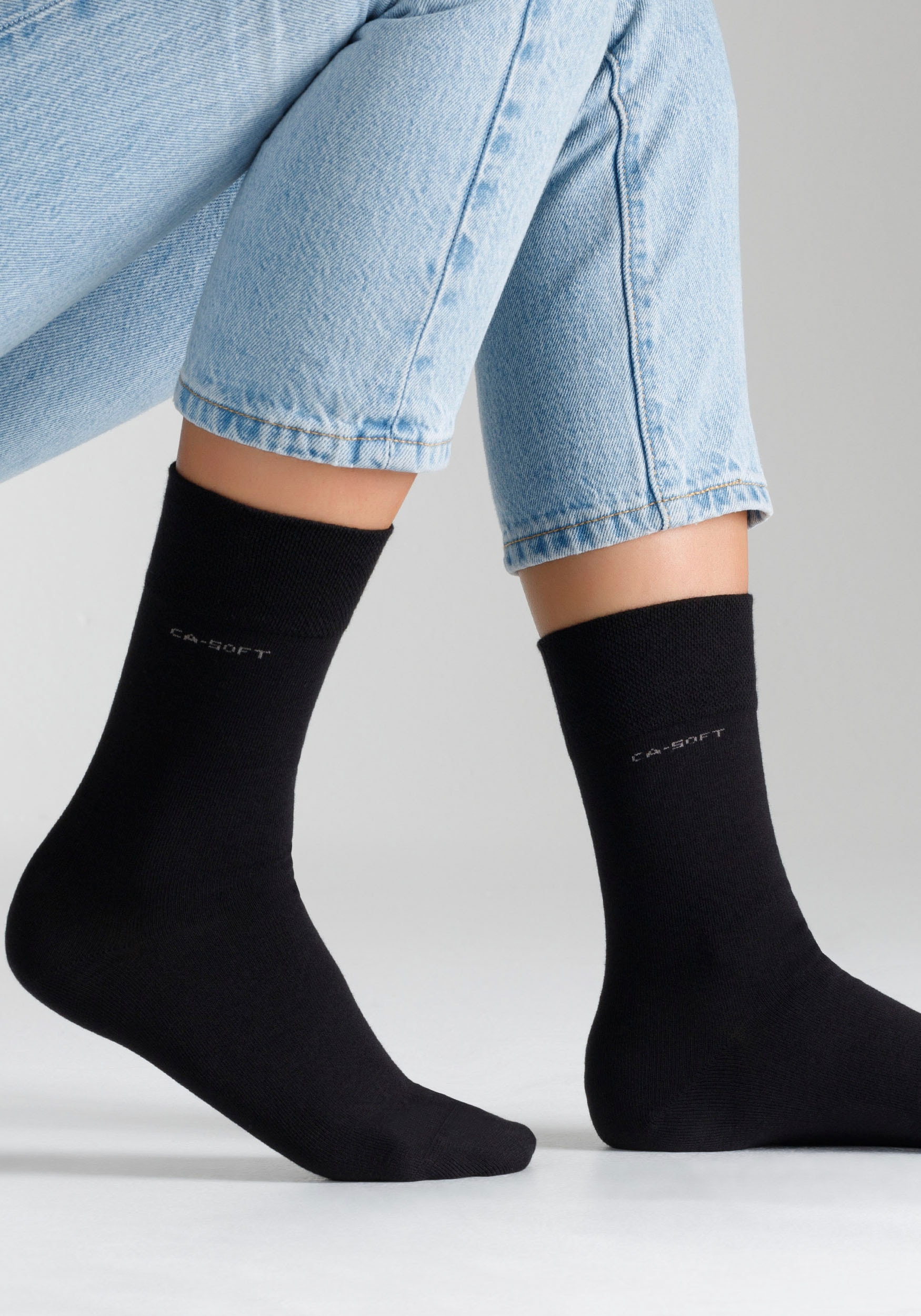 Camano Socken »ca-soft«, (4 Paar), mit verstärktem Fersen- und Zehenbereich