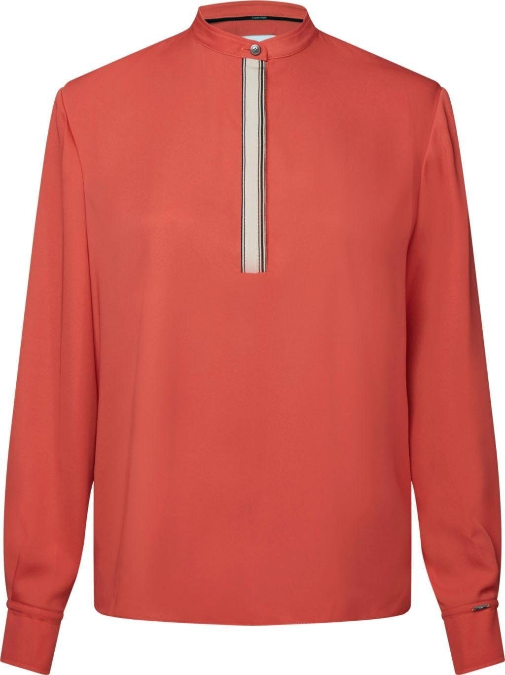 Image of Calvin Klein Schlupfbluse »LS PLACKET DETAIL BLOUSE«, mit aufgesetzter Blende bei Ackermann Versand Schweiz