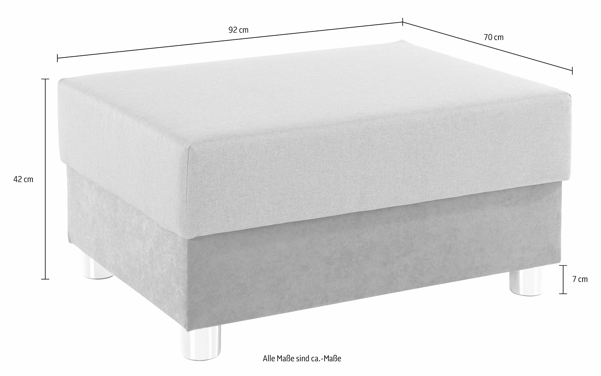 COLLECTION AB Hocker »Paris« mit Federkern