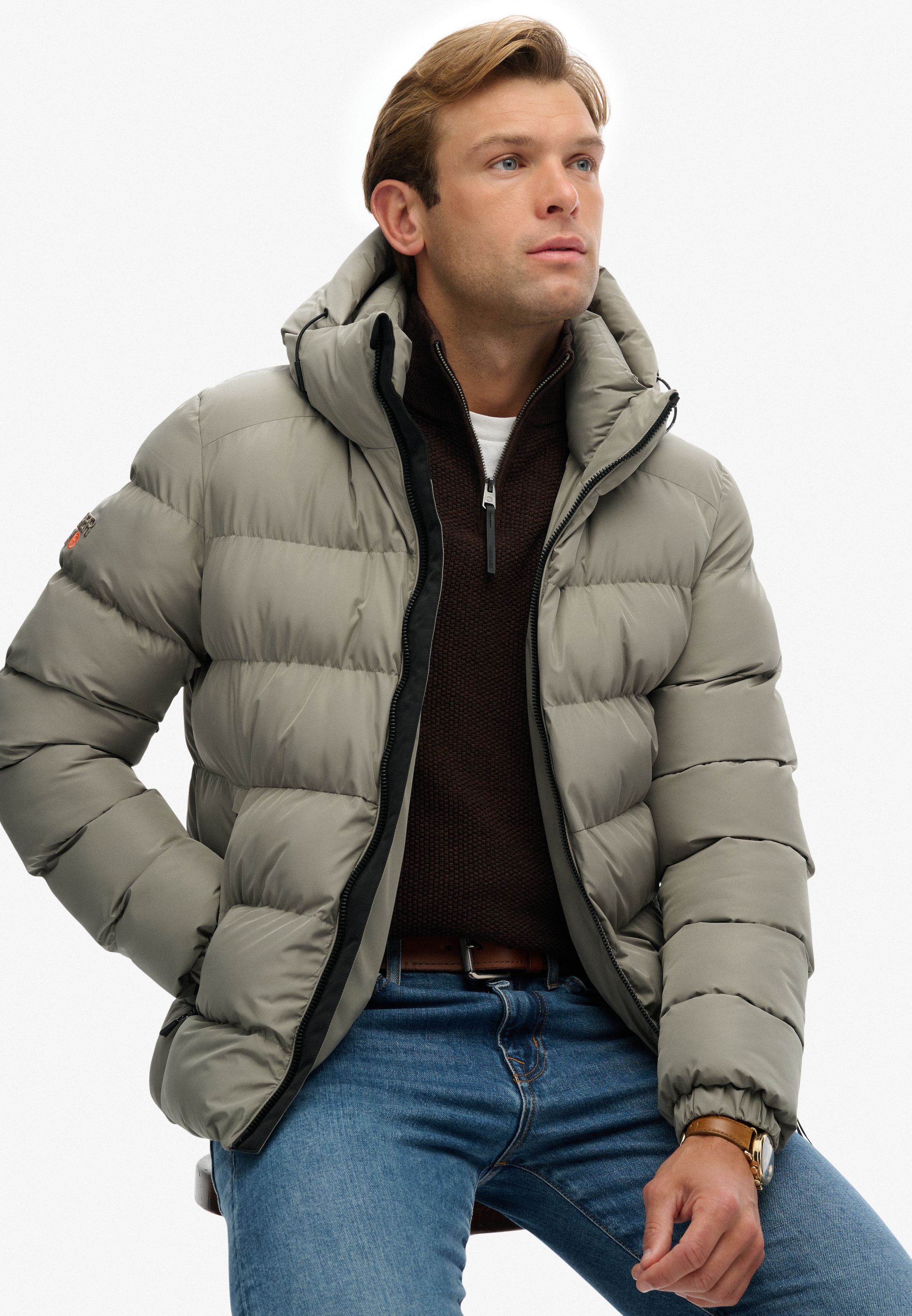 Superdry Veste matelassée »HOODED SPORTS PUFFER JACKET« mit Kapuze