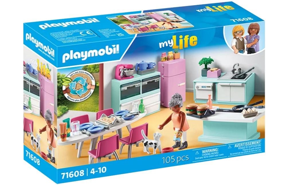 Image of Playmobil Spielbausteine "My Life Küche mit Essplatz 71608"