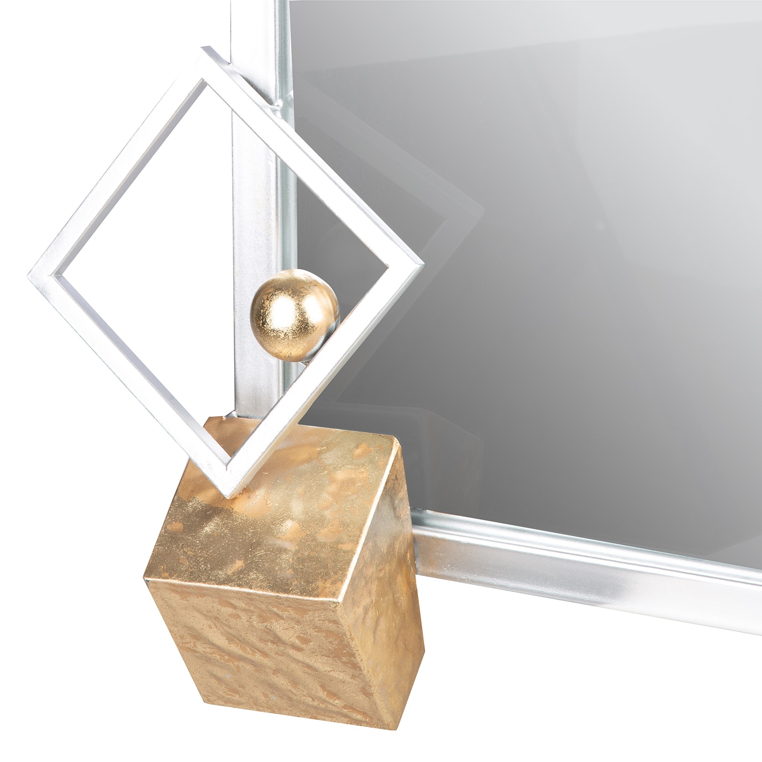 GILDE Wandspiegel »Spiegel Cubes silberfarben«