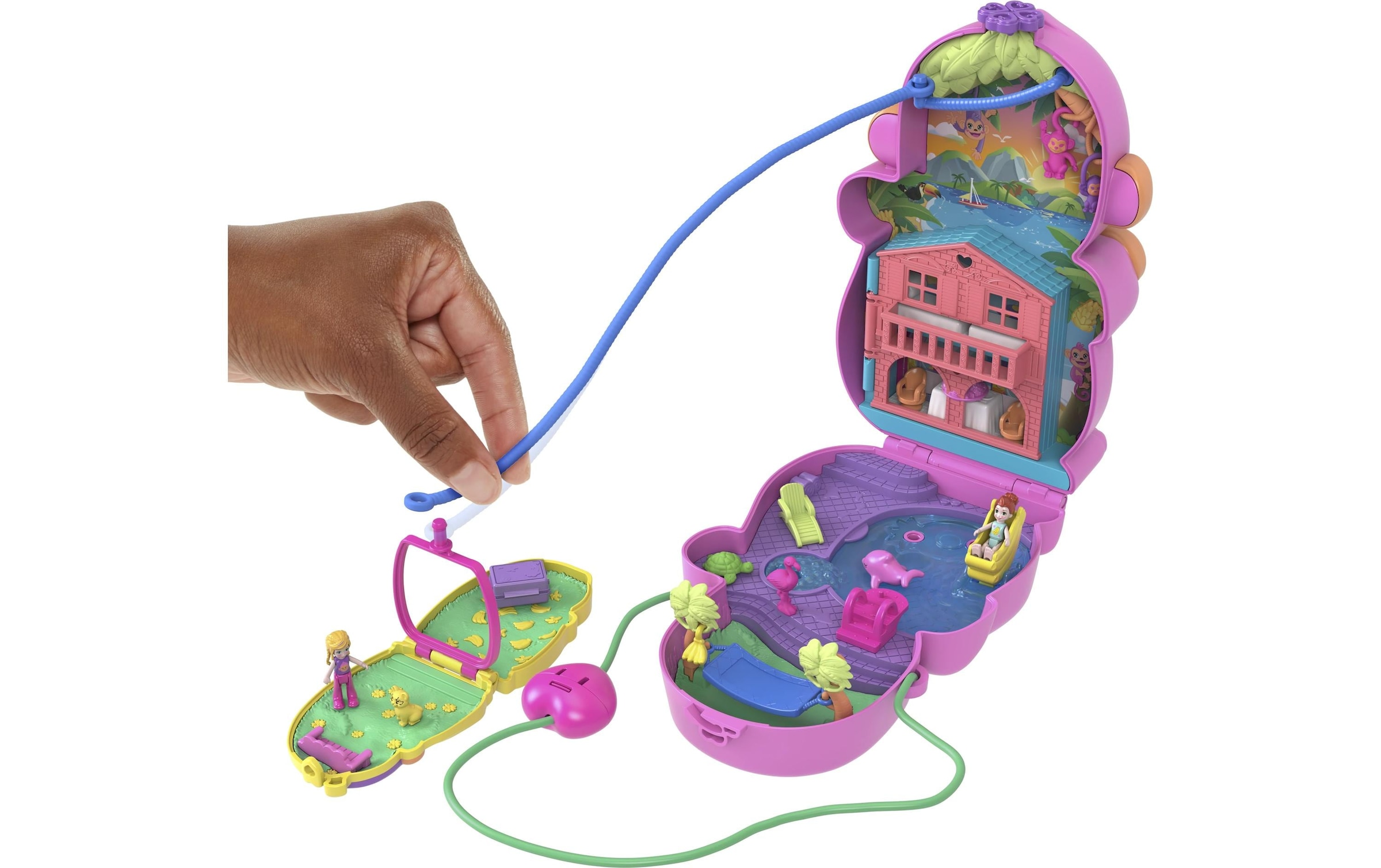 Polly Pocket Puppenhaus »Affenmama und Baby«