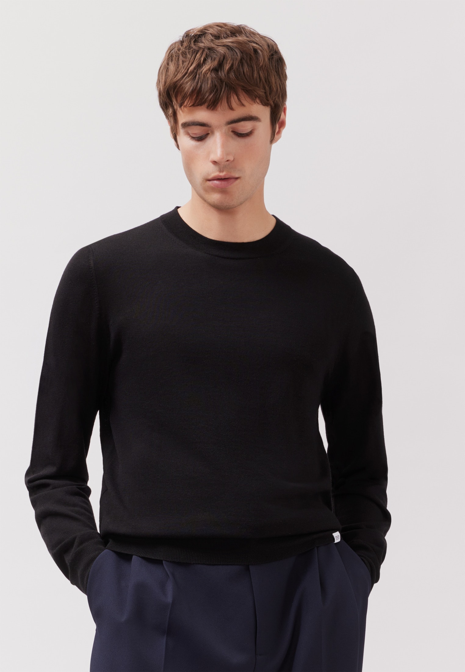 studio seidensticker Pull en tricot 1/1 Rundhals Uni