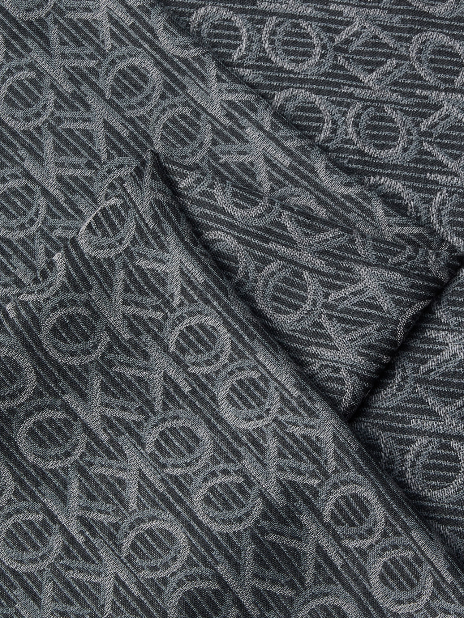 Calvin Klein Modeschal »Monogram Jaquard Schal«, Mit Markenlogoprint